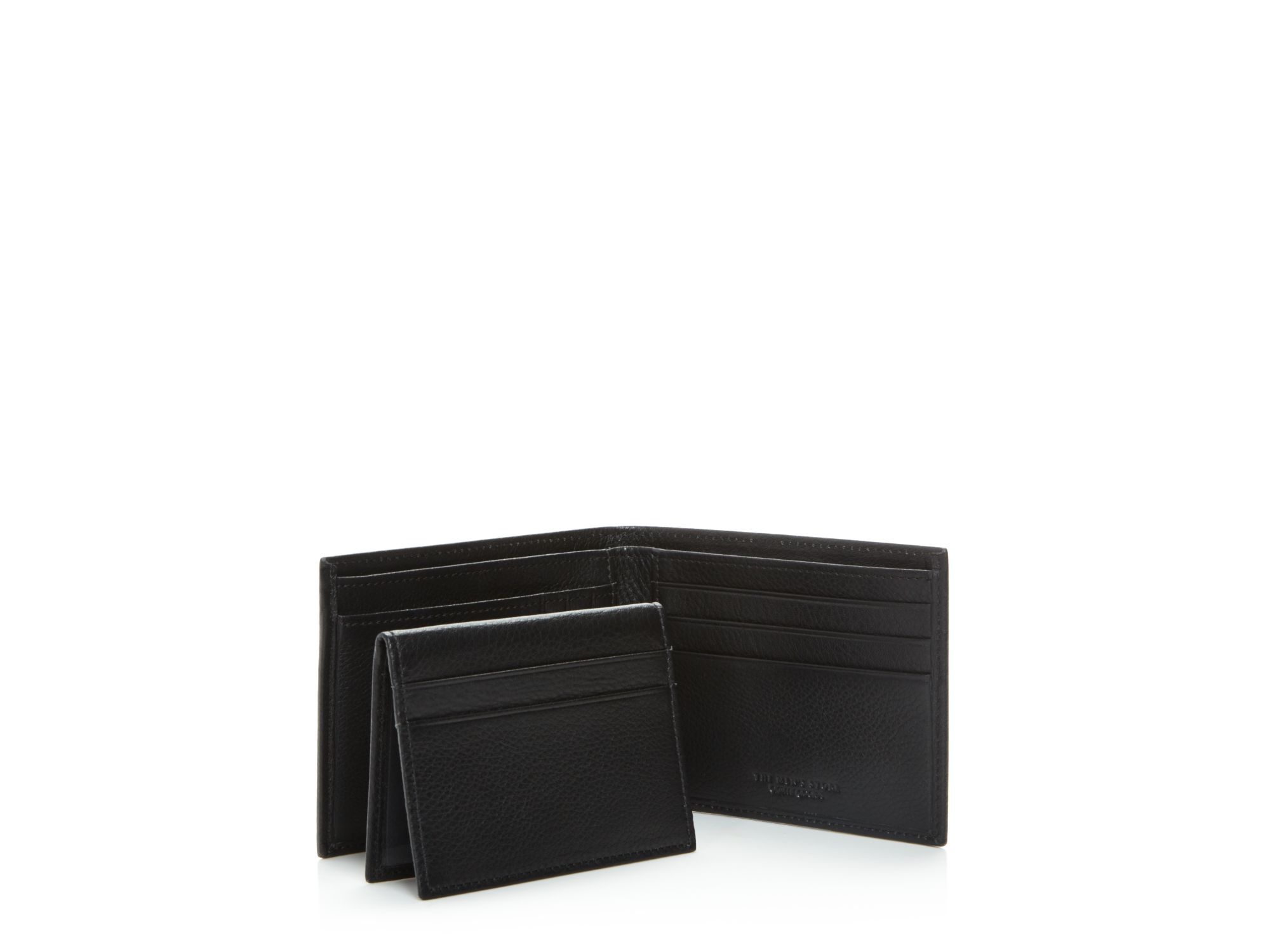RFID-Protected Pebble Leather Bi-Fold Wallet with Removable Card Case - Exclusive — Image 4