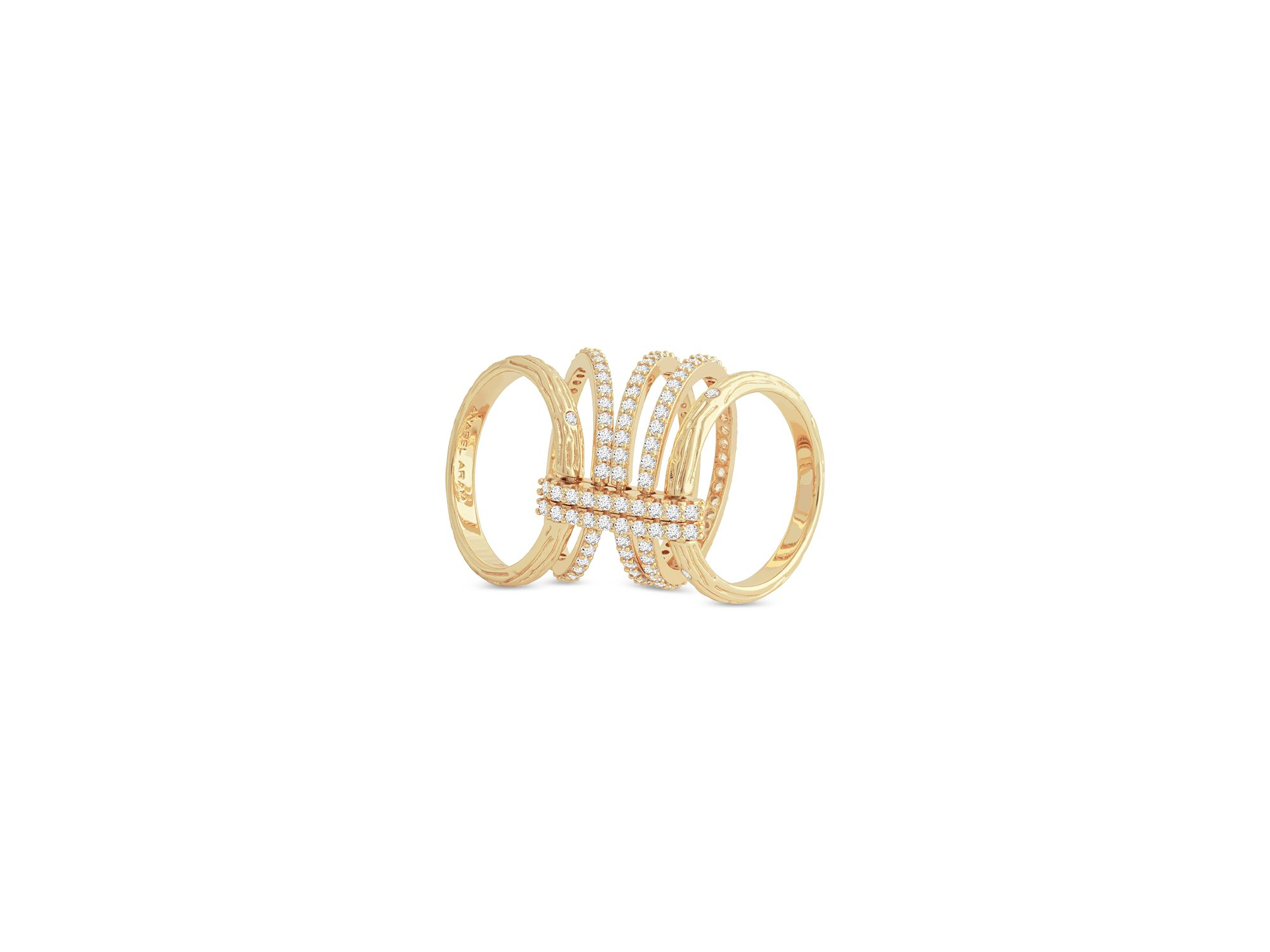 Enchanted Forest Multi Stack Ring in 18K Gold Plated — Image 4