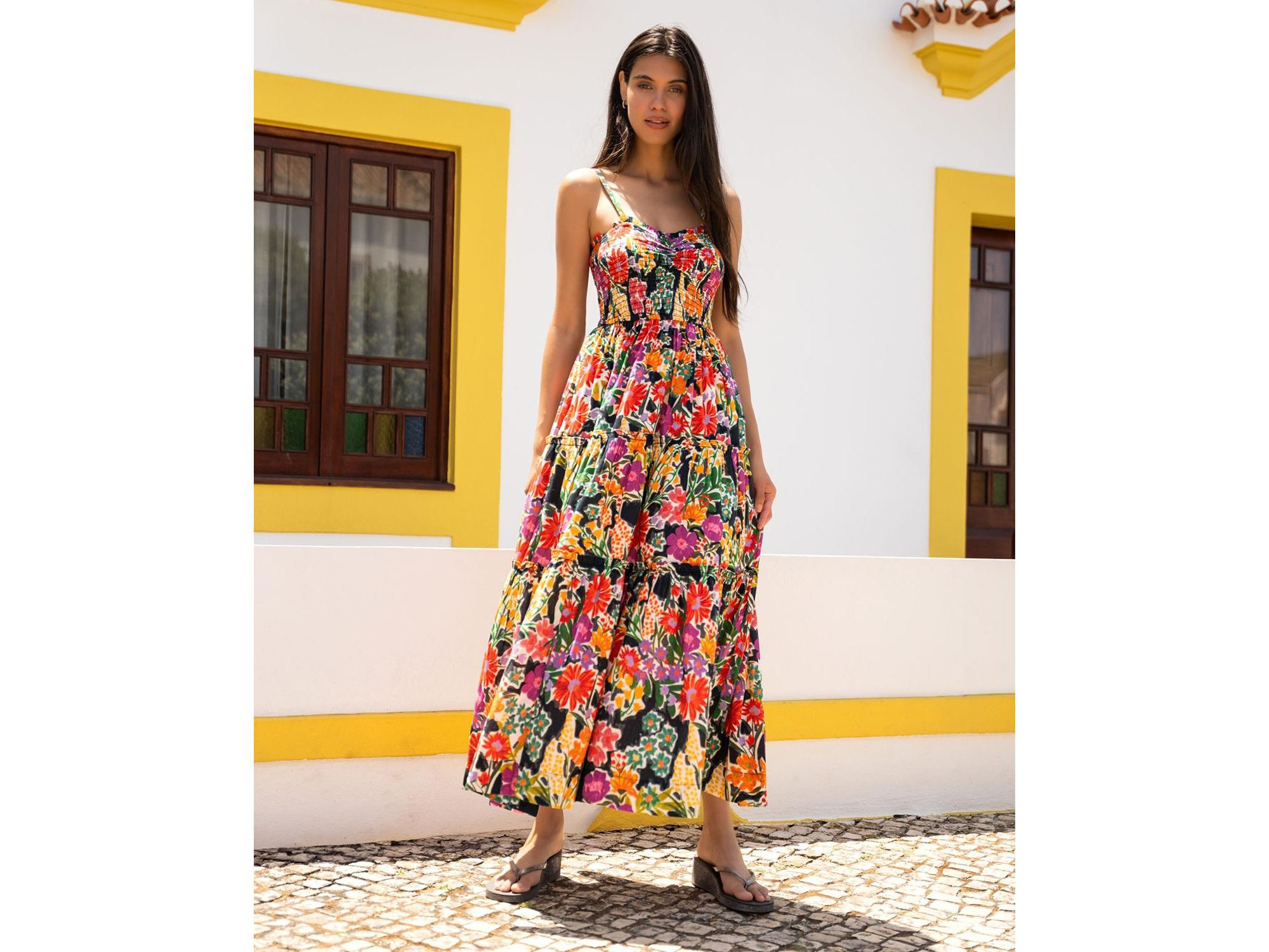 Cecilia Smocked Tiered Maxi Dress — Image 5