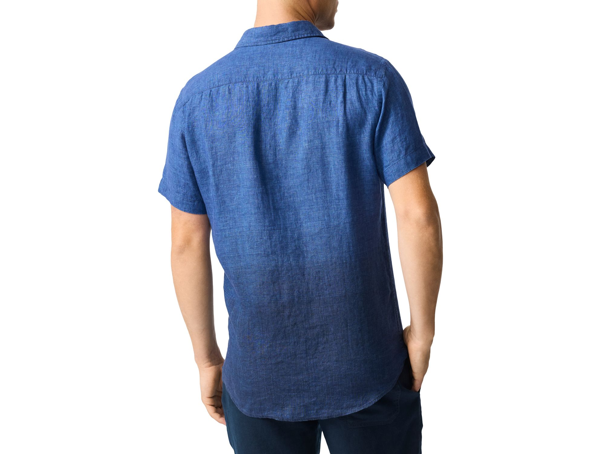 Cannons Creek Short Sleeve Sports Fit Linen Shirt — Image 3