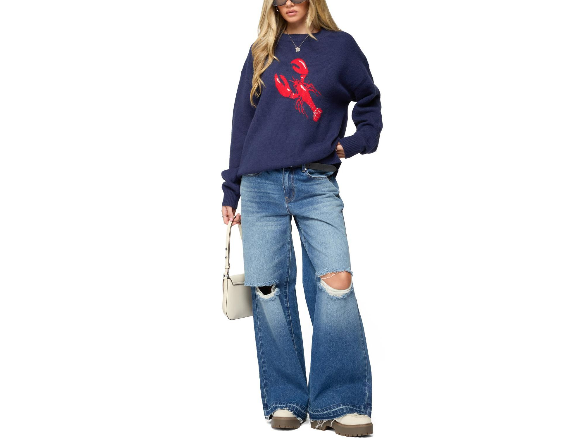 Don't Be Shellfish Knit Sweater — Image 4