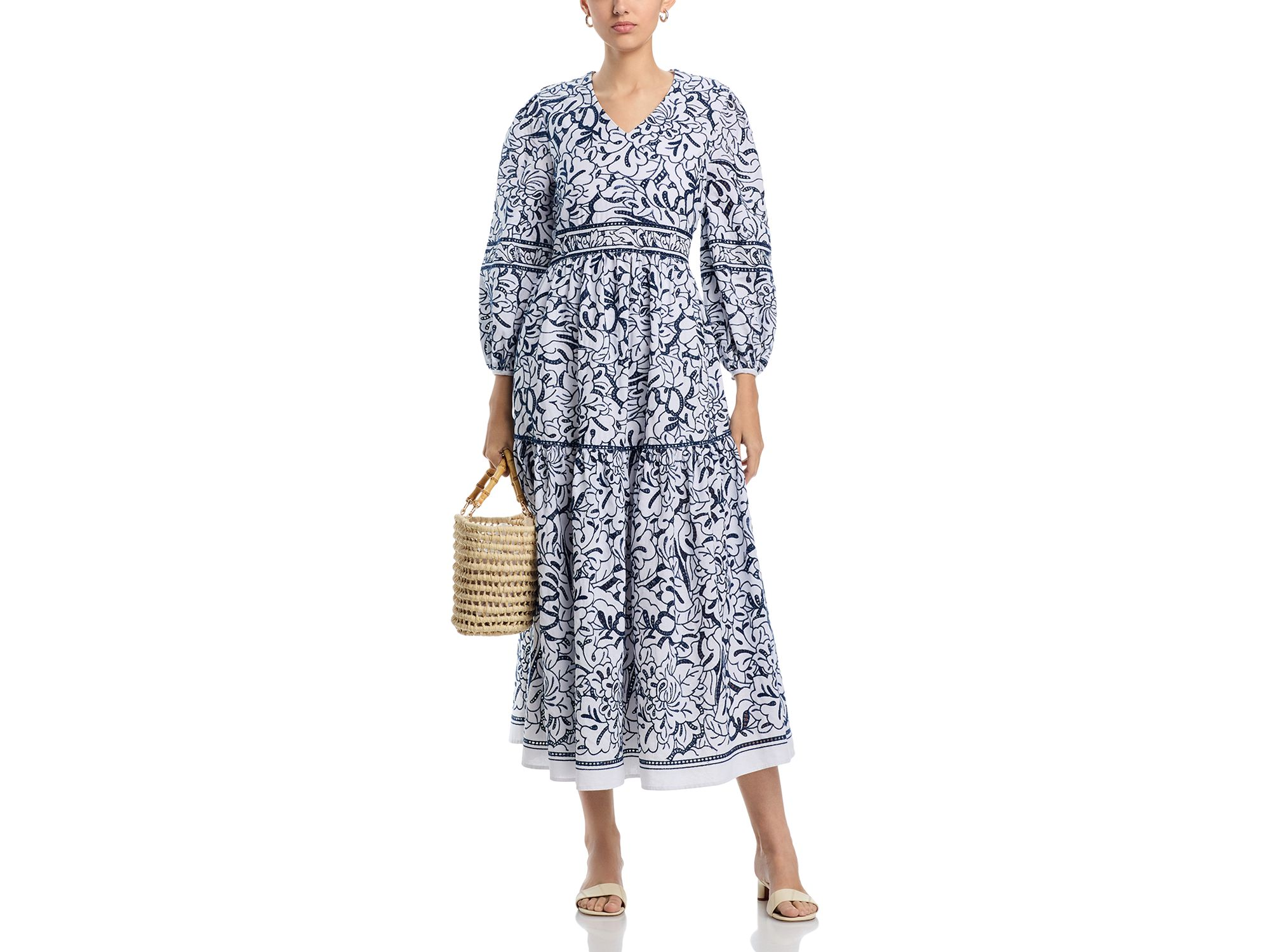 Embroidered Floral Maxi Dress — Image 3
