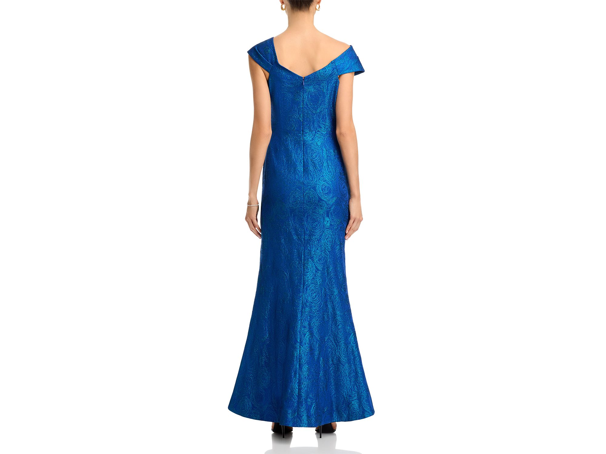 Metallic Jacquard Stretch Gown — Image 6