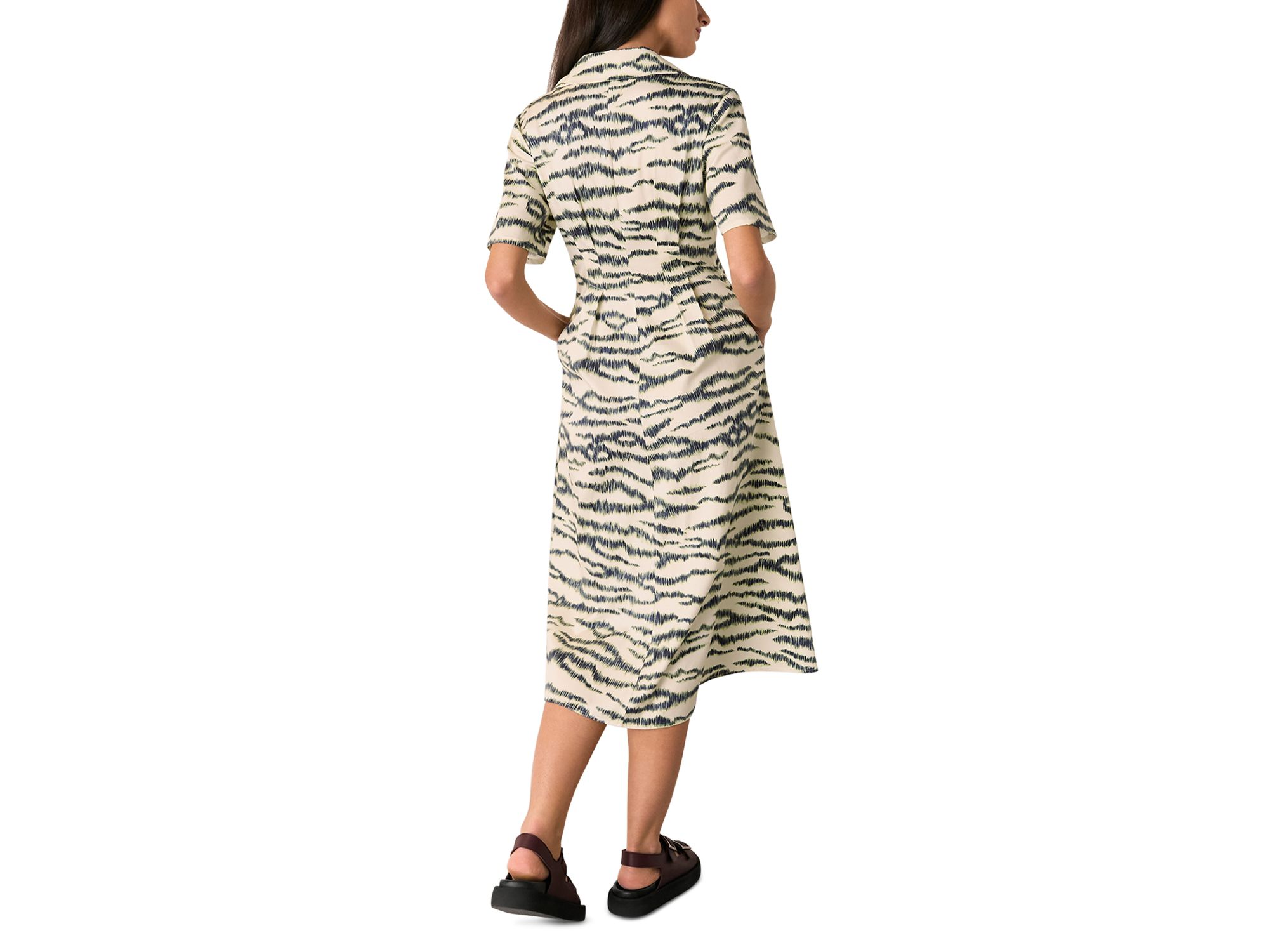 Feathered Tiger Midi Dress — Image 7