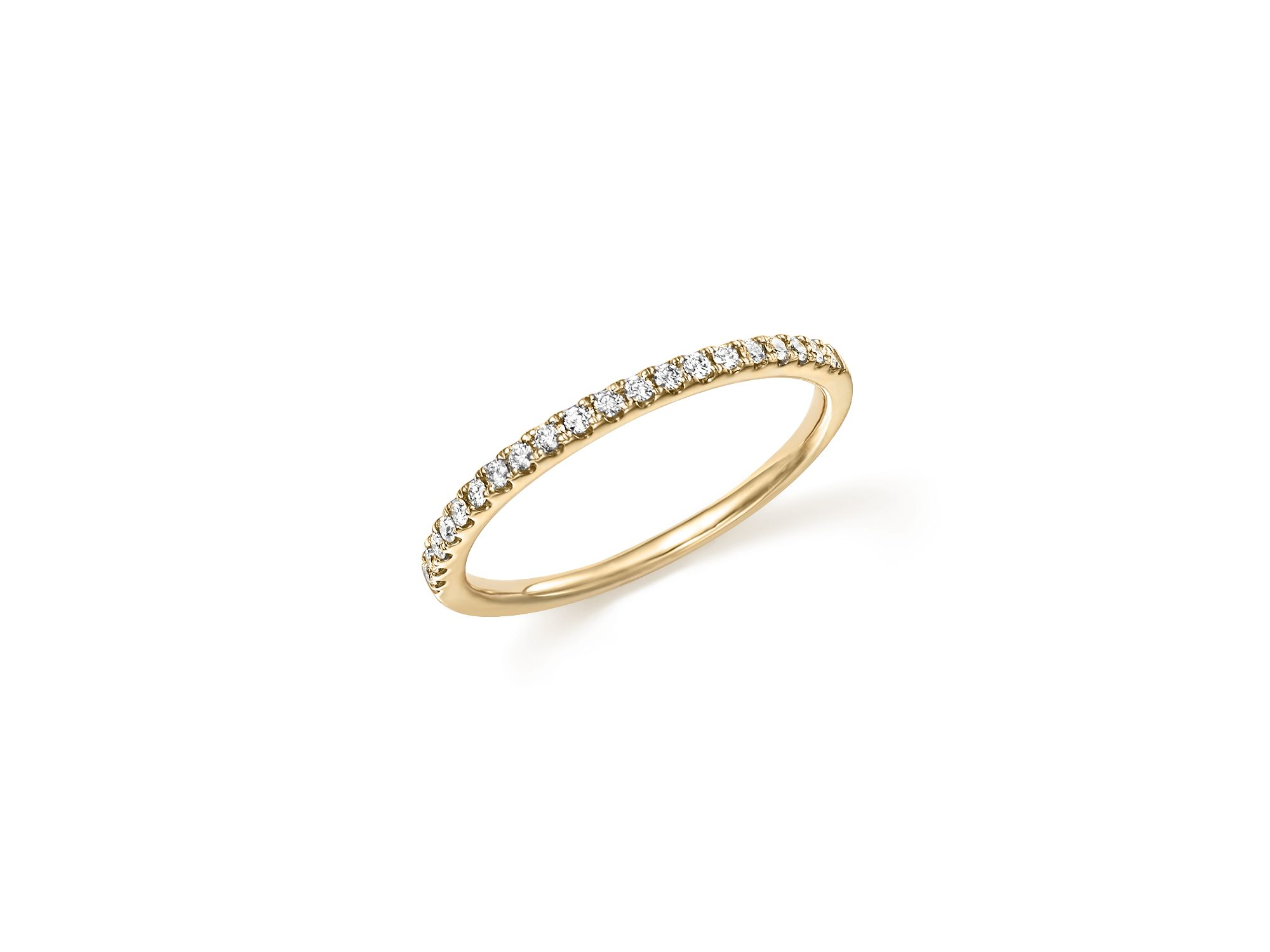 Diamond Micro Pavé Band in 14K Gold, 0.15 tcw — Image 4