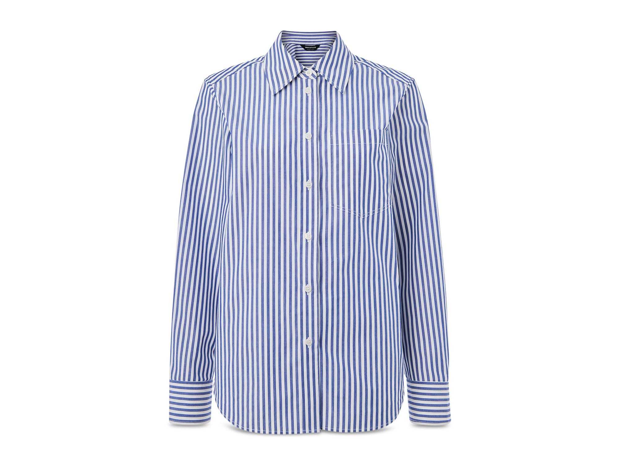 Petite Relaxed Fit Stripe Shirt — Image 3