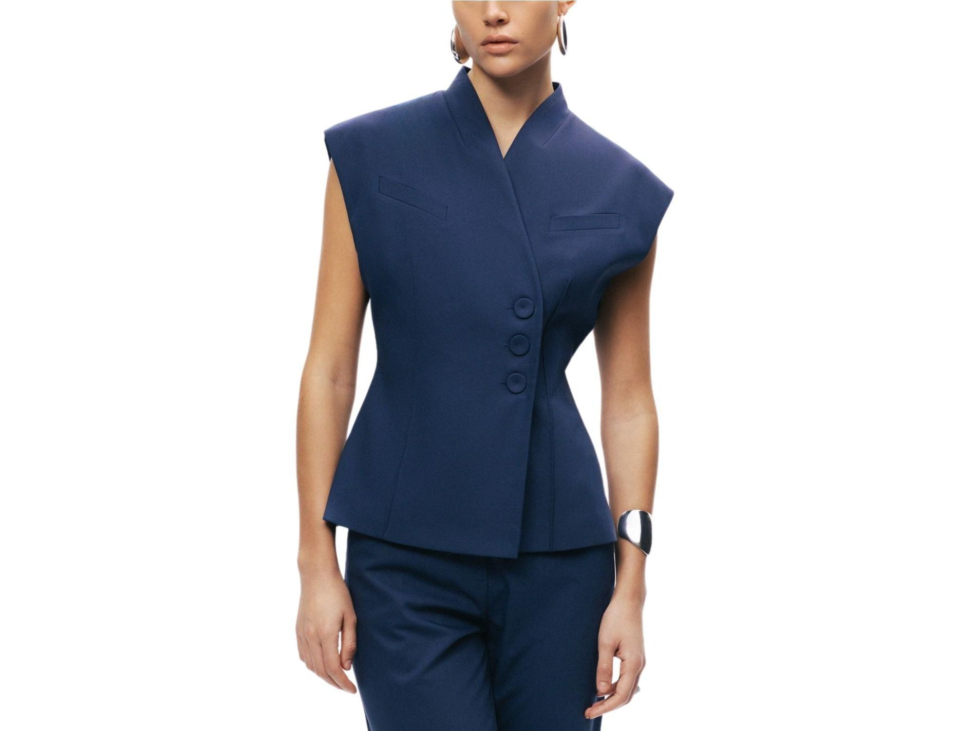 Tailored Sleeveless Vest — Image 3