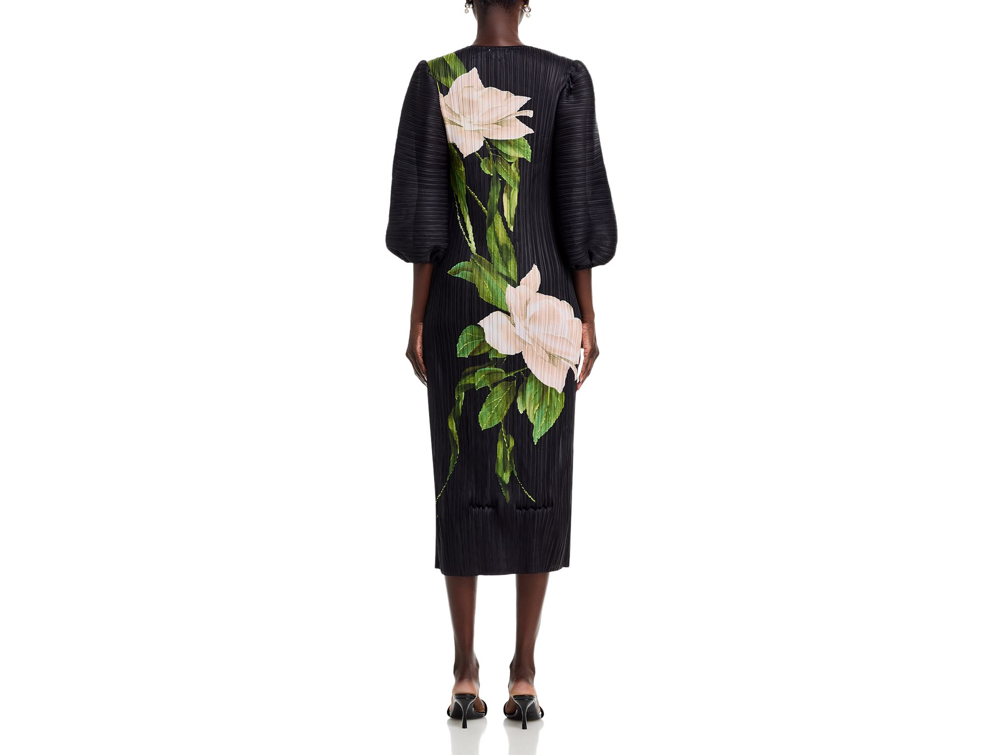 Floral Print Crinkle Dress — Image 4