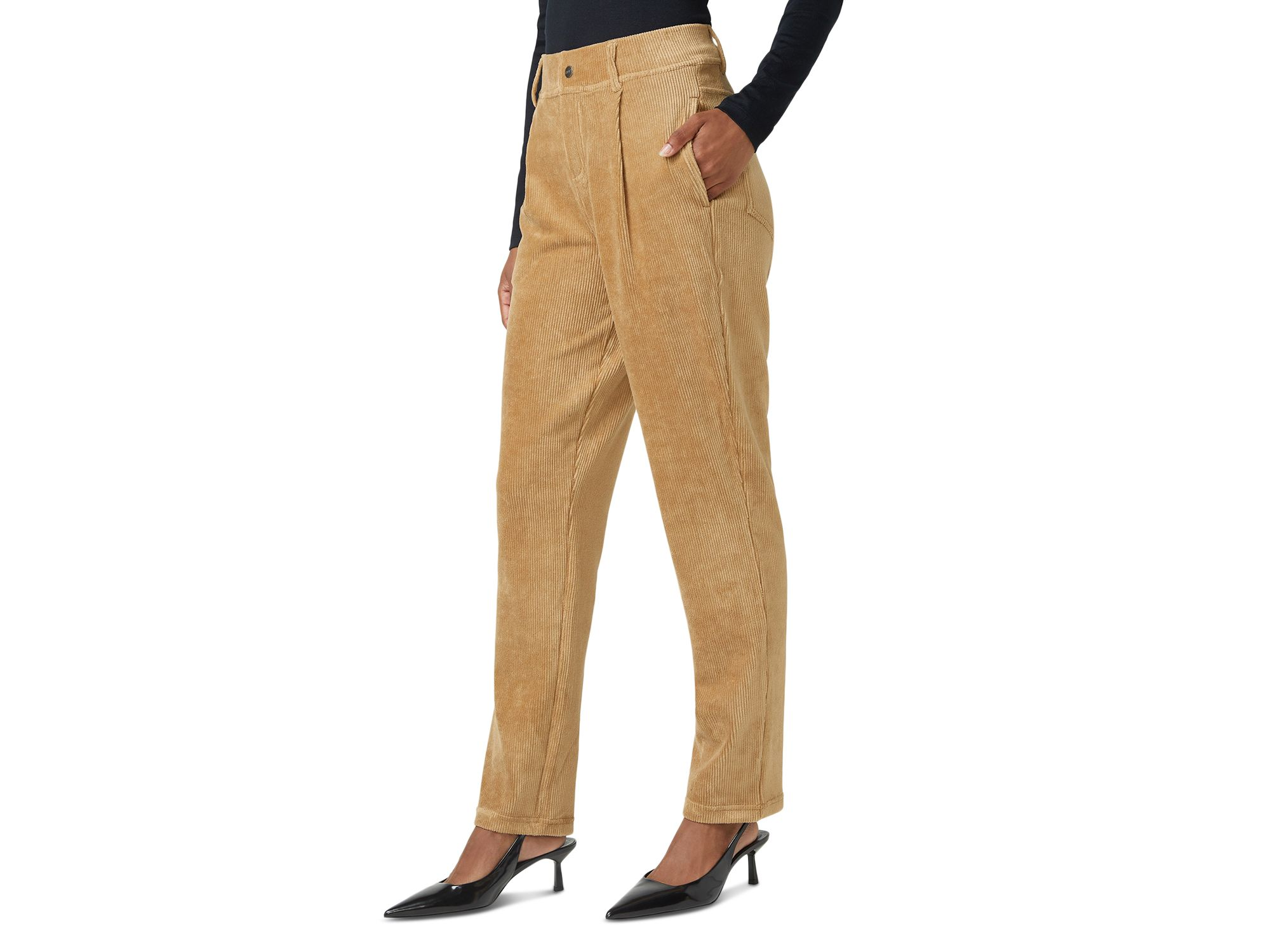 Pleated Corduroy Pants — Image 4