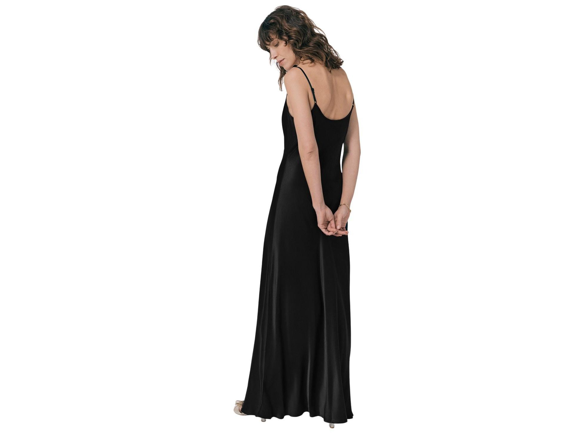 Winnie Satin Maxi Dress — Image 4