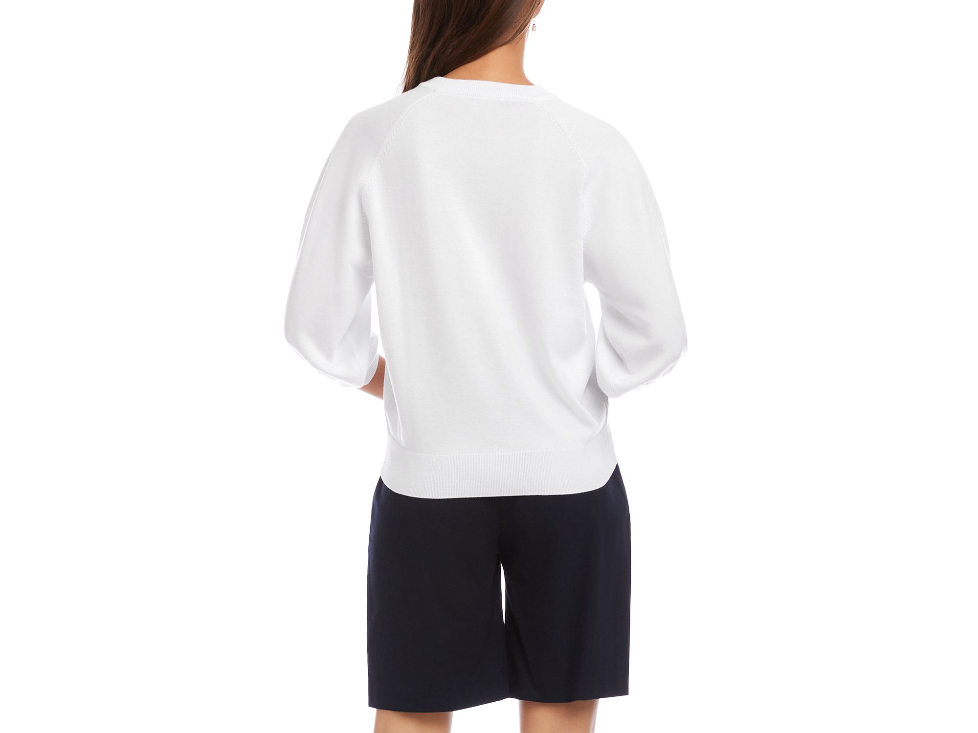 Puff Sleeve Raglan Sweater — Image 6