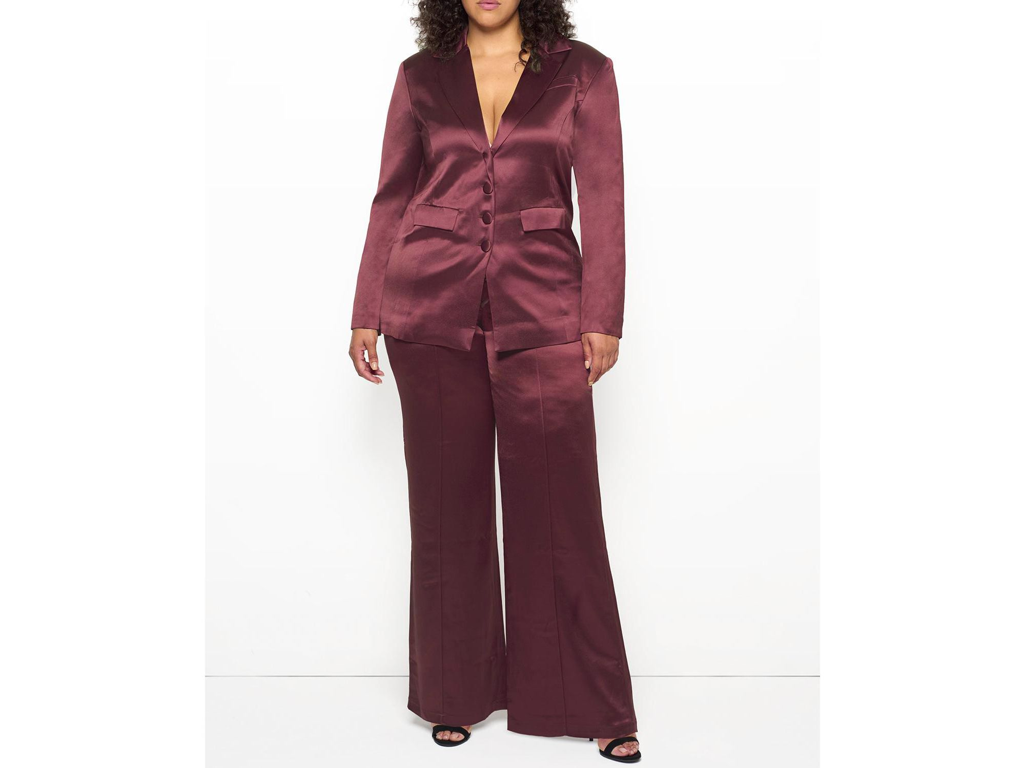 Collins Satin Boyfriend Blazer — Image 5