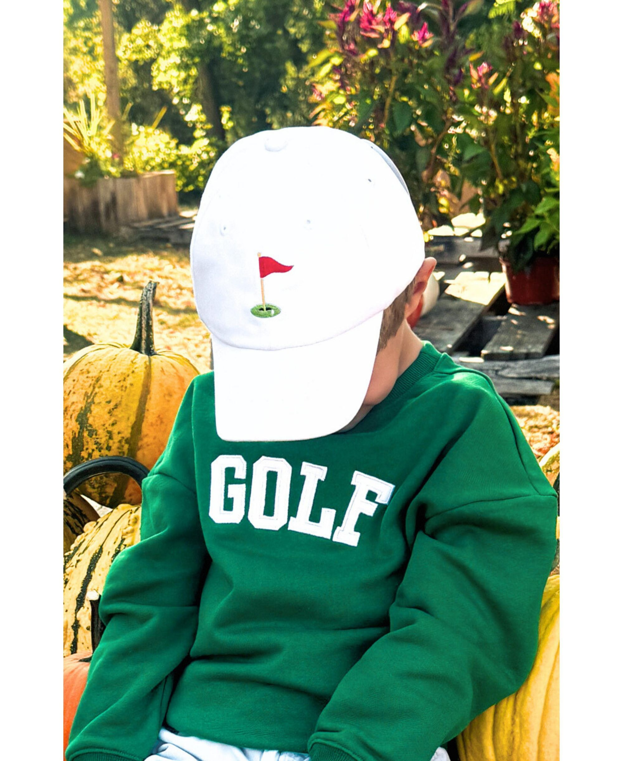 Boys' Golf Flag Baseball Hat in White - Little Kid, Big Kid — Image 3