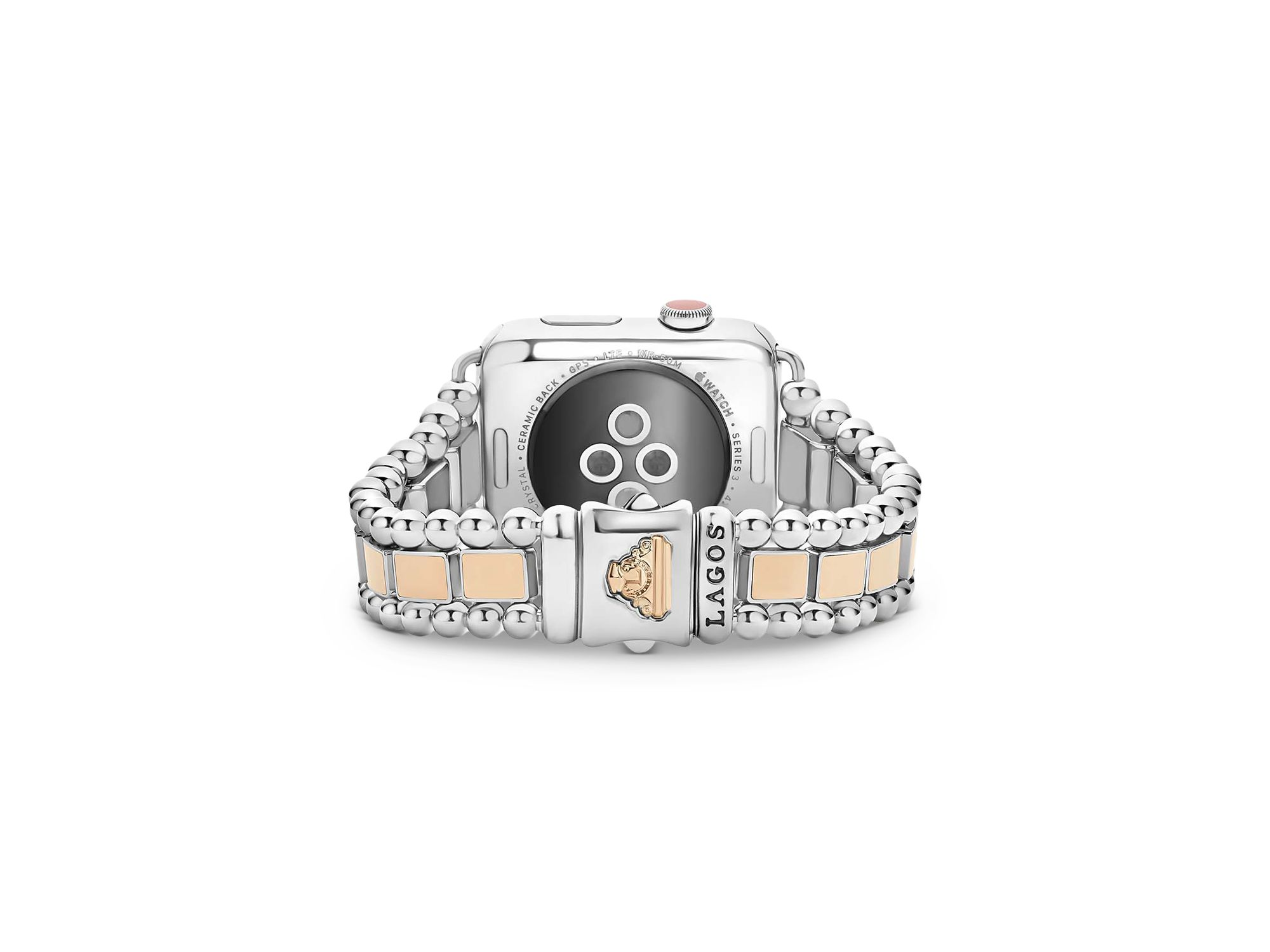 Smart Caviar 18K Rose Gold & Stainless Steel Apple™ Watch Bracelet, 42-44mm — Image 4