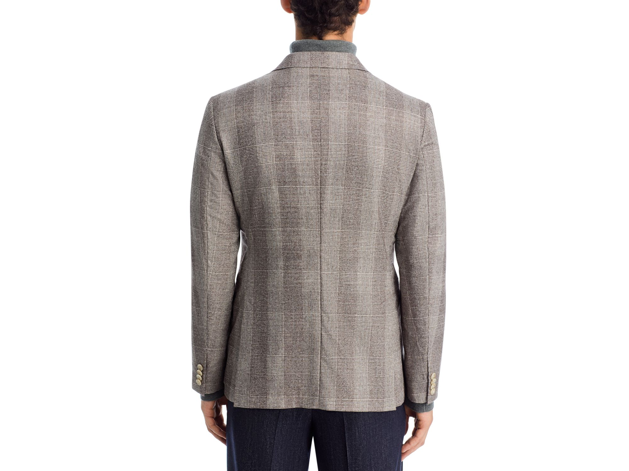 Varick Slim Fit Jersey Plaid Sport Coat — Image 4