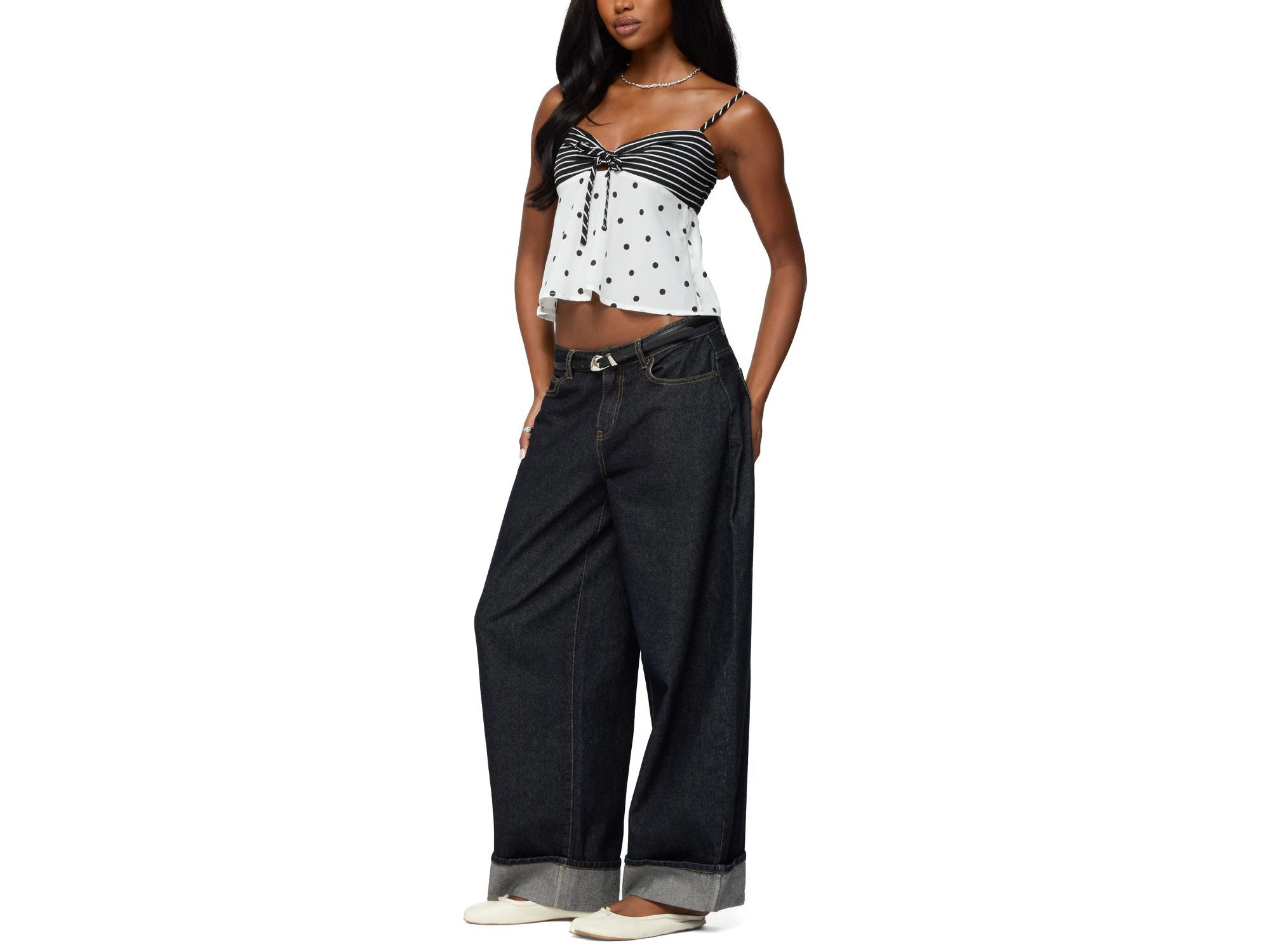 Tilly Mixed Print Top — Image 4