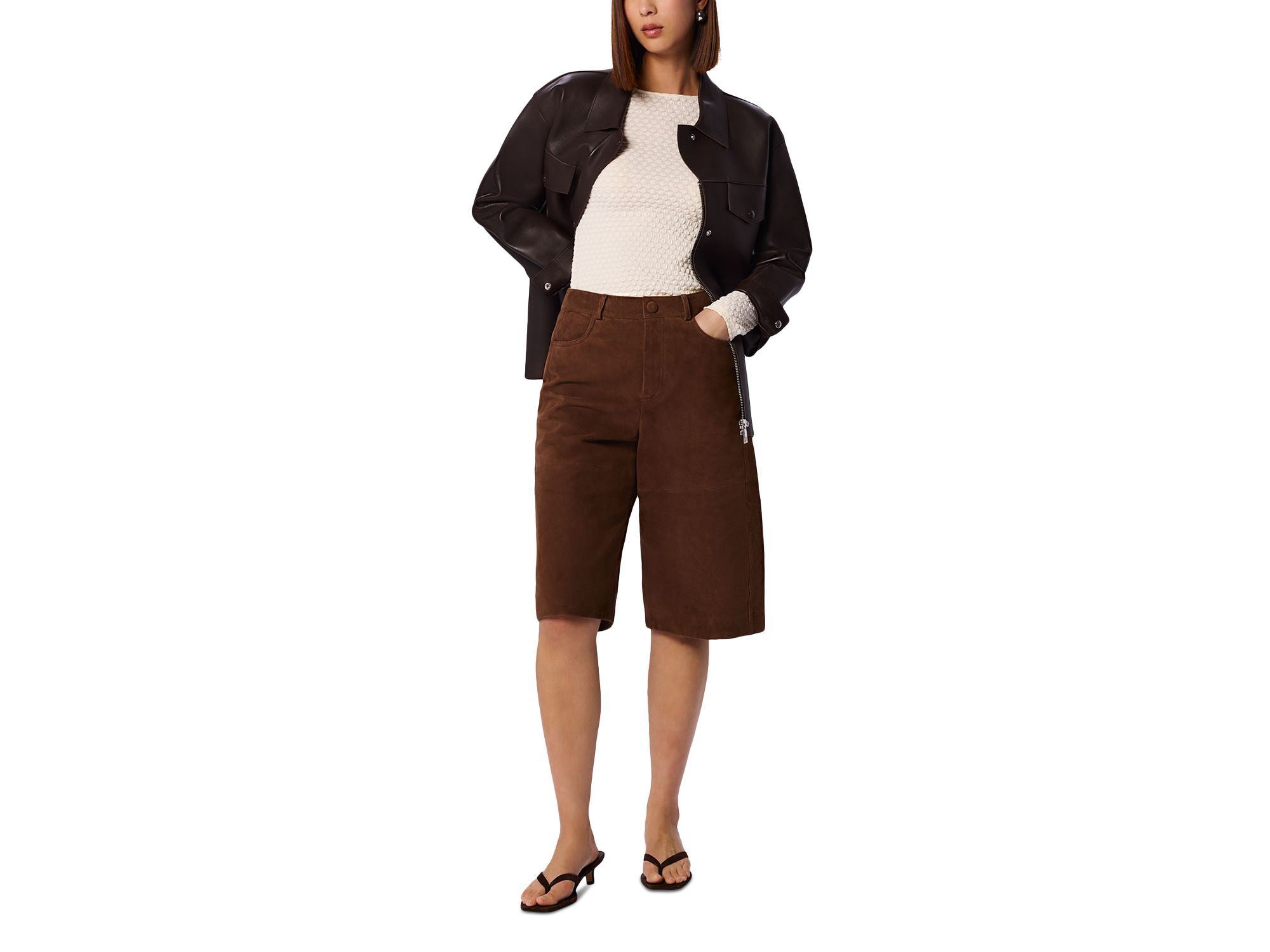 Textured Circle Jersey Top — Image 4