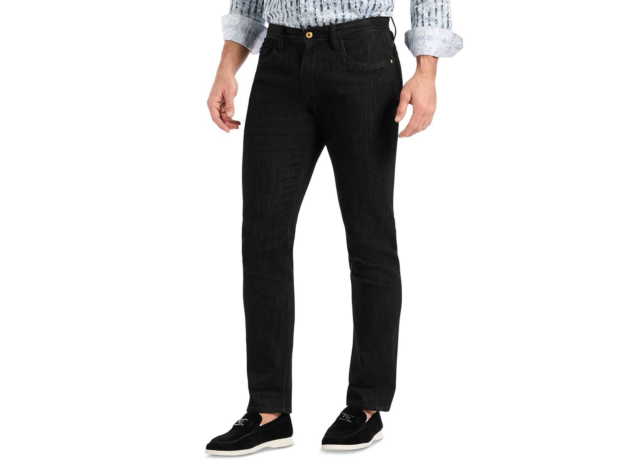 Feragen Classic Fit Jeans in Black — Image 4