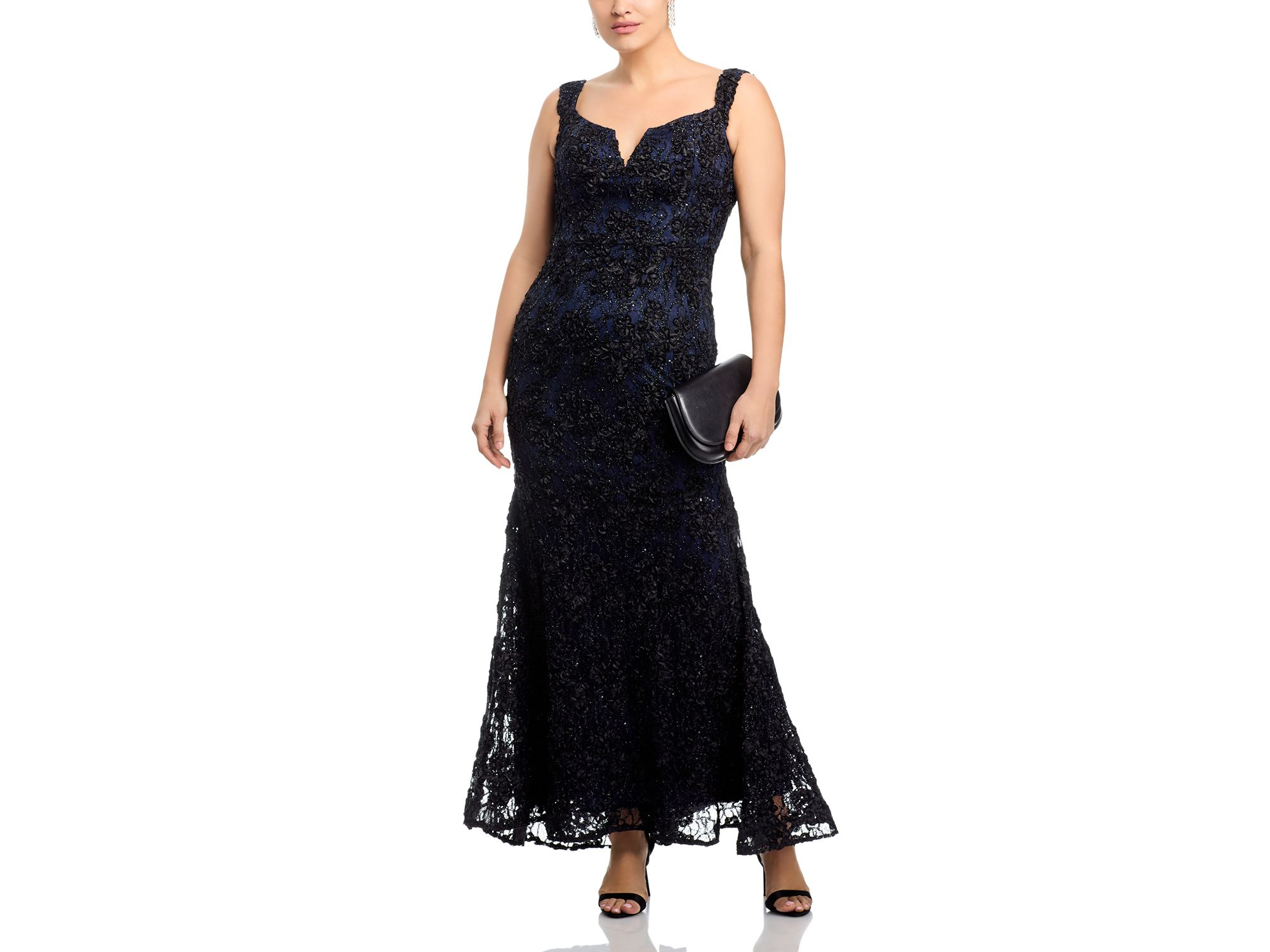 Off-the-Shoulder Embellished Lace Gown - Exclusive — Image 7