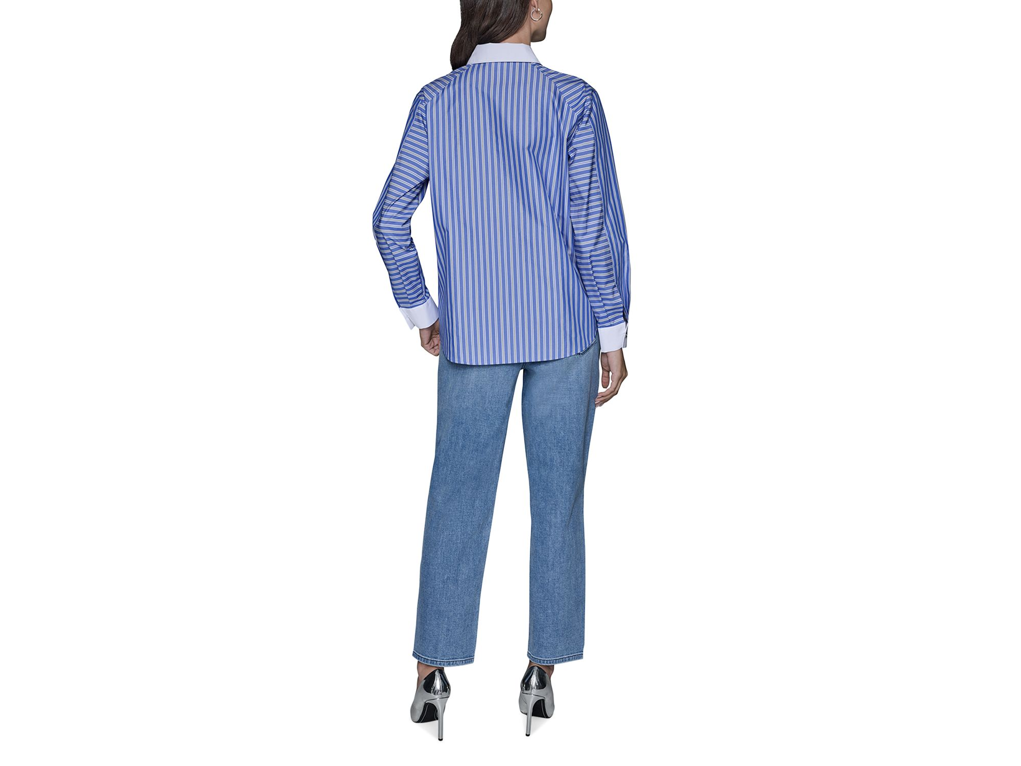 Striped Button Down Shirt — Image 6