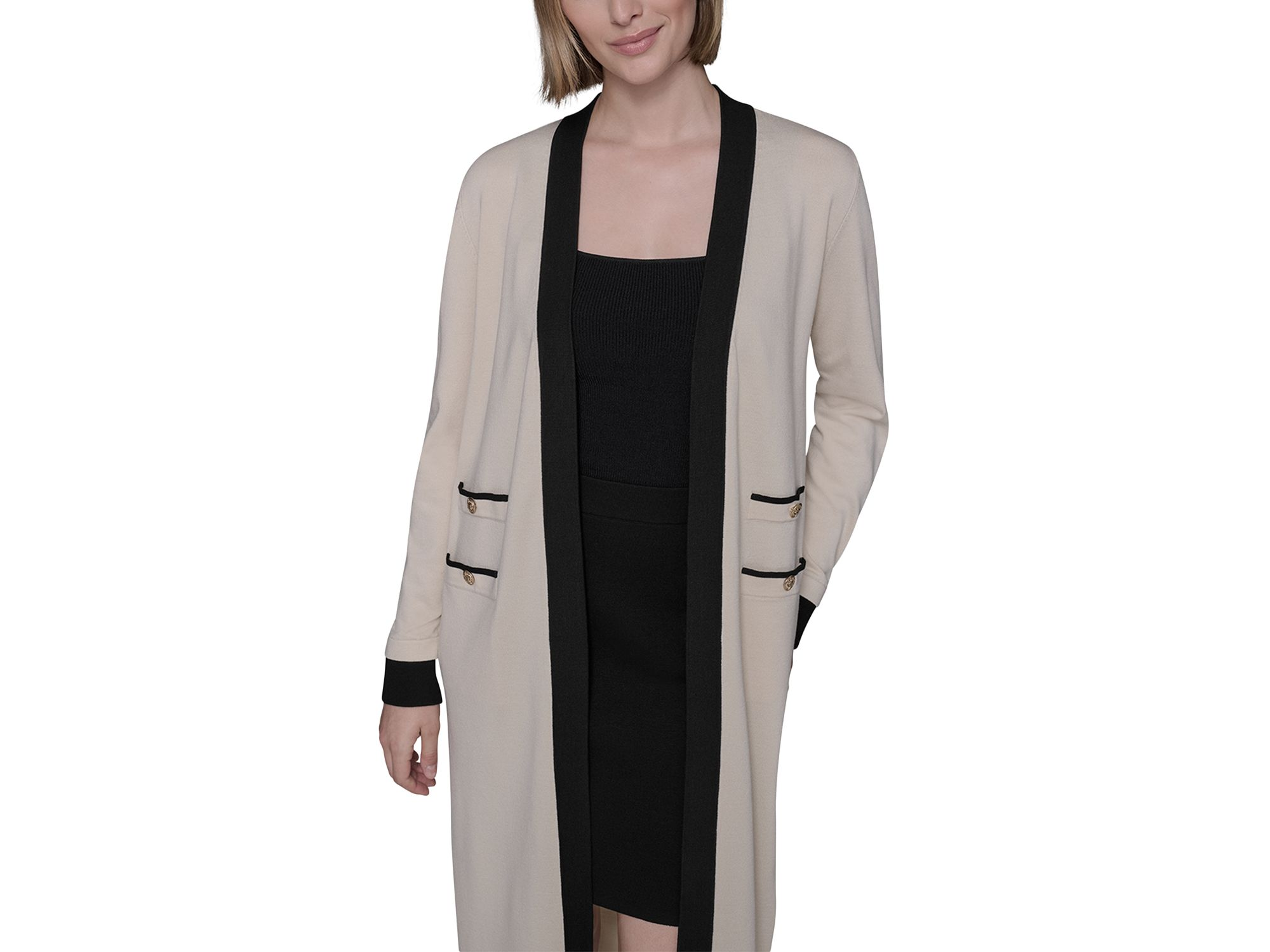Contrast Trim Cardigan — Image 4
