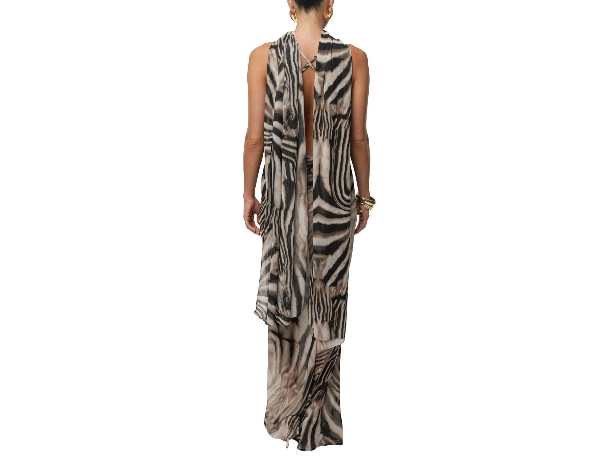 Zebra Print Infinite Journey Maxi Dress — Image 8