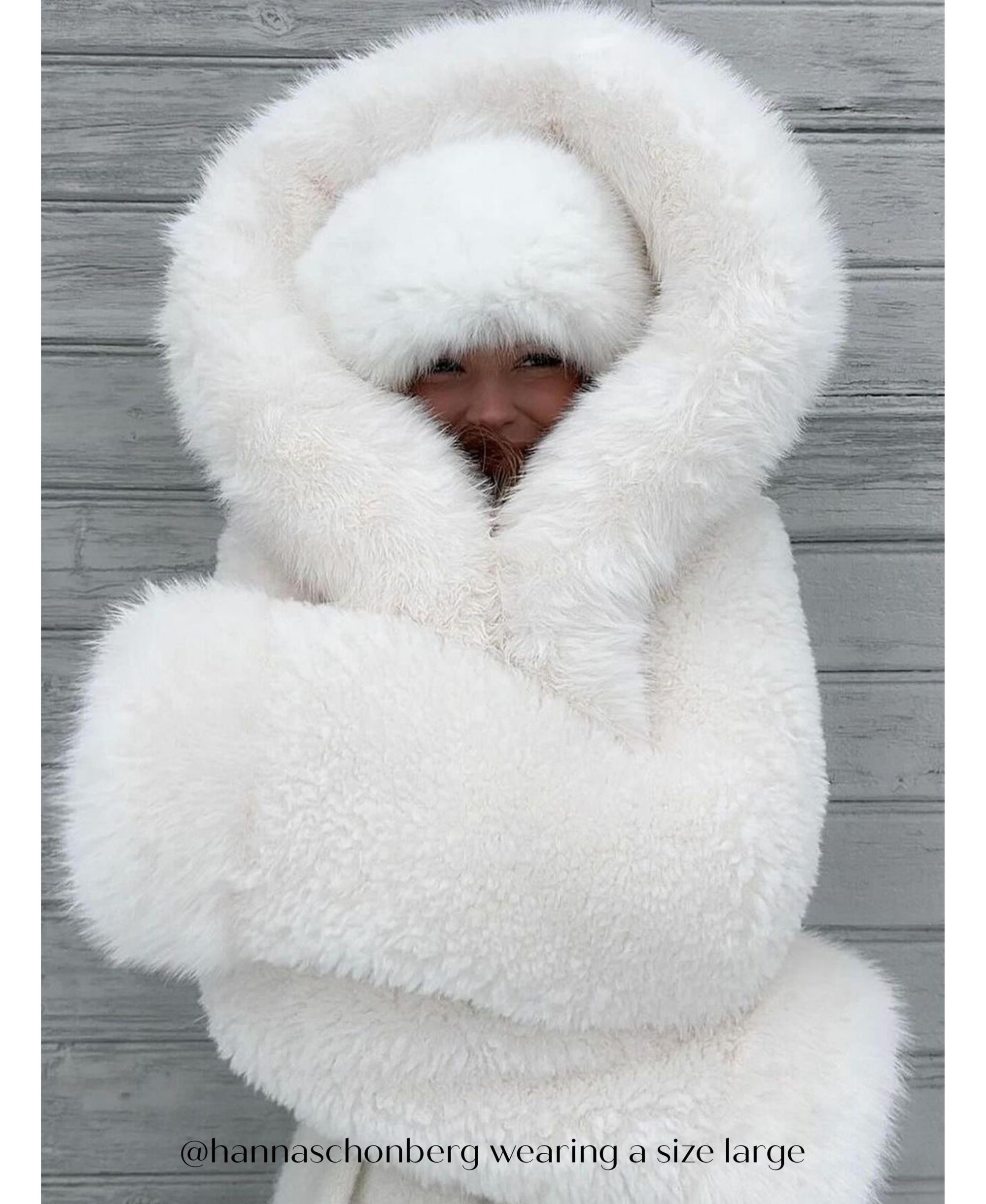 Kali Cropped Faux Fur Jacket with Hood — Image 4
