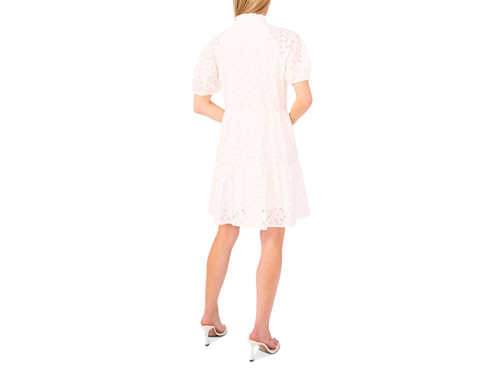Bow Trim Lace Dress — Image 3