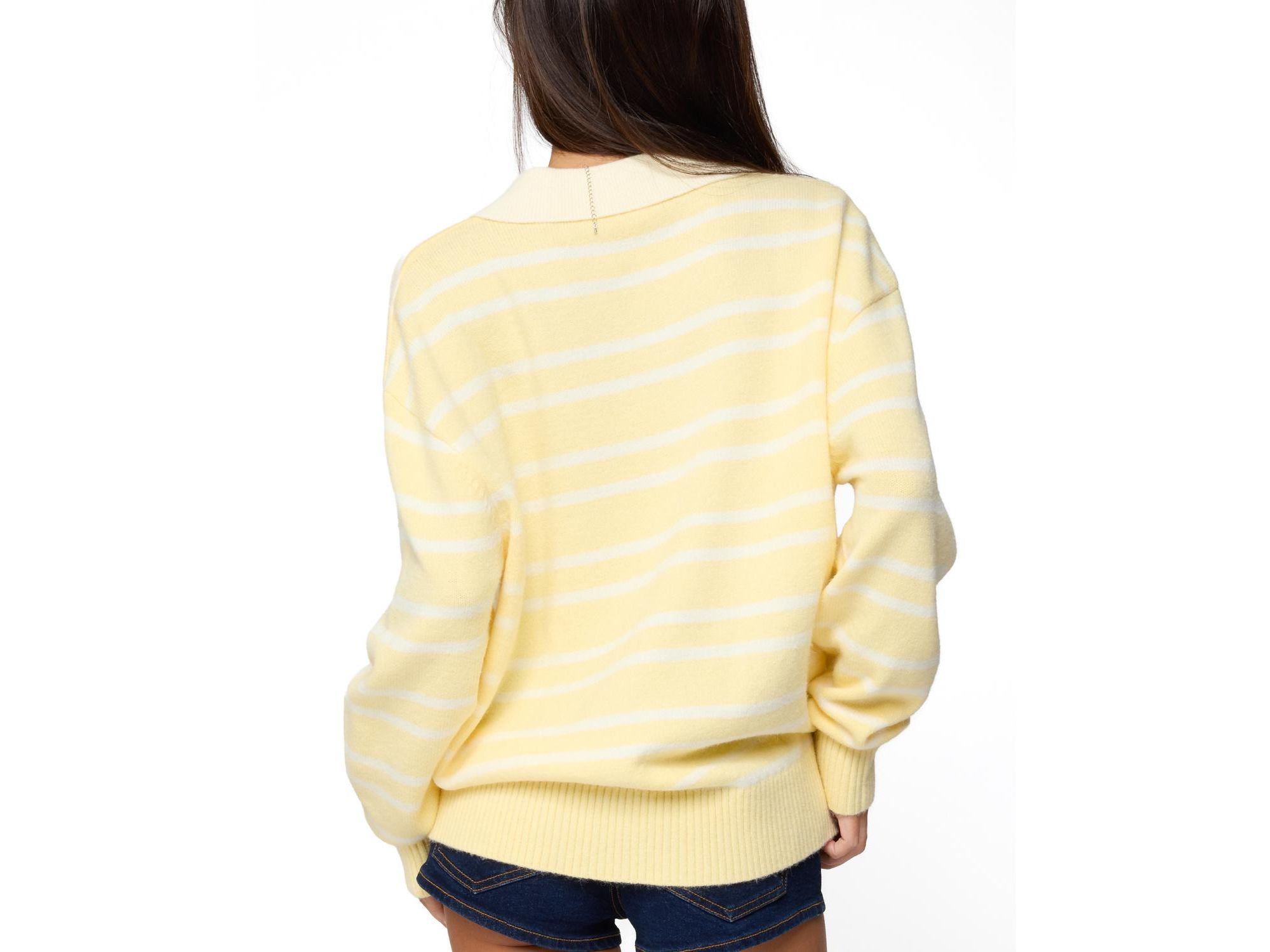 Rilynn Striped Polo Sweater — Image 3