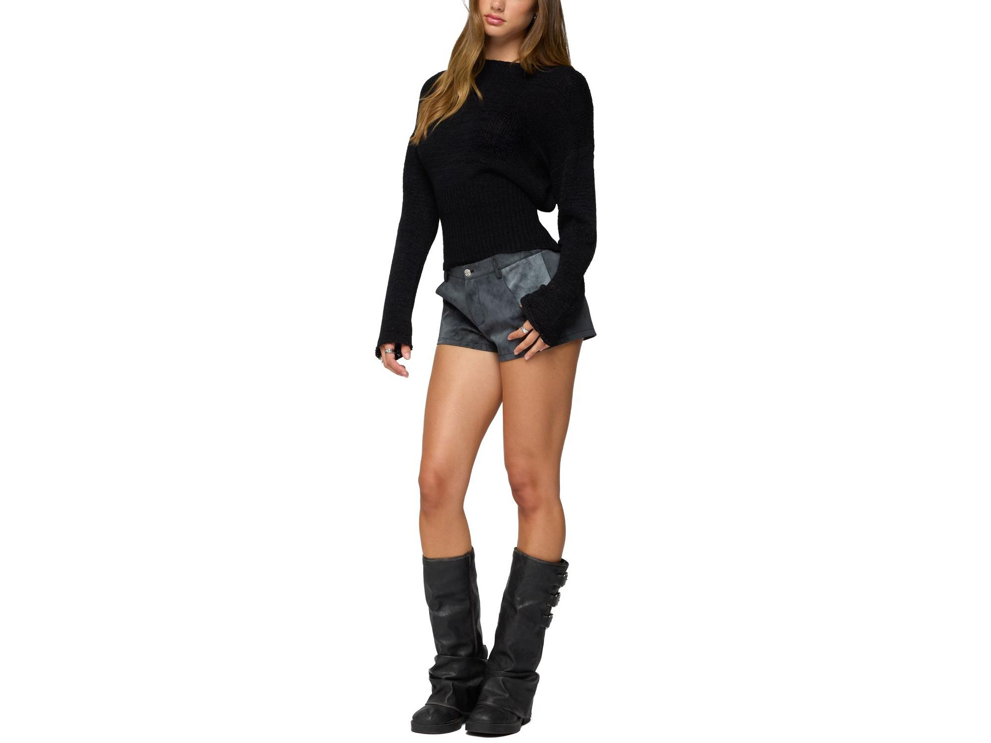 Tezi Boat Neck Light Knit Top — Image 5