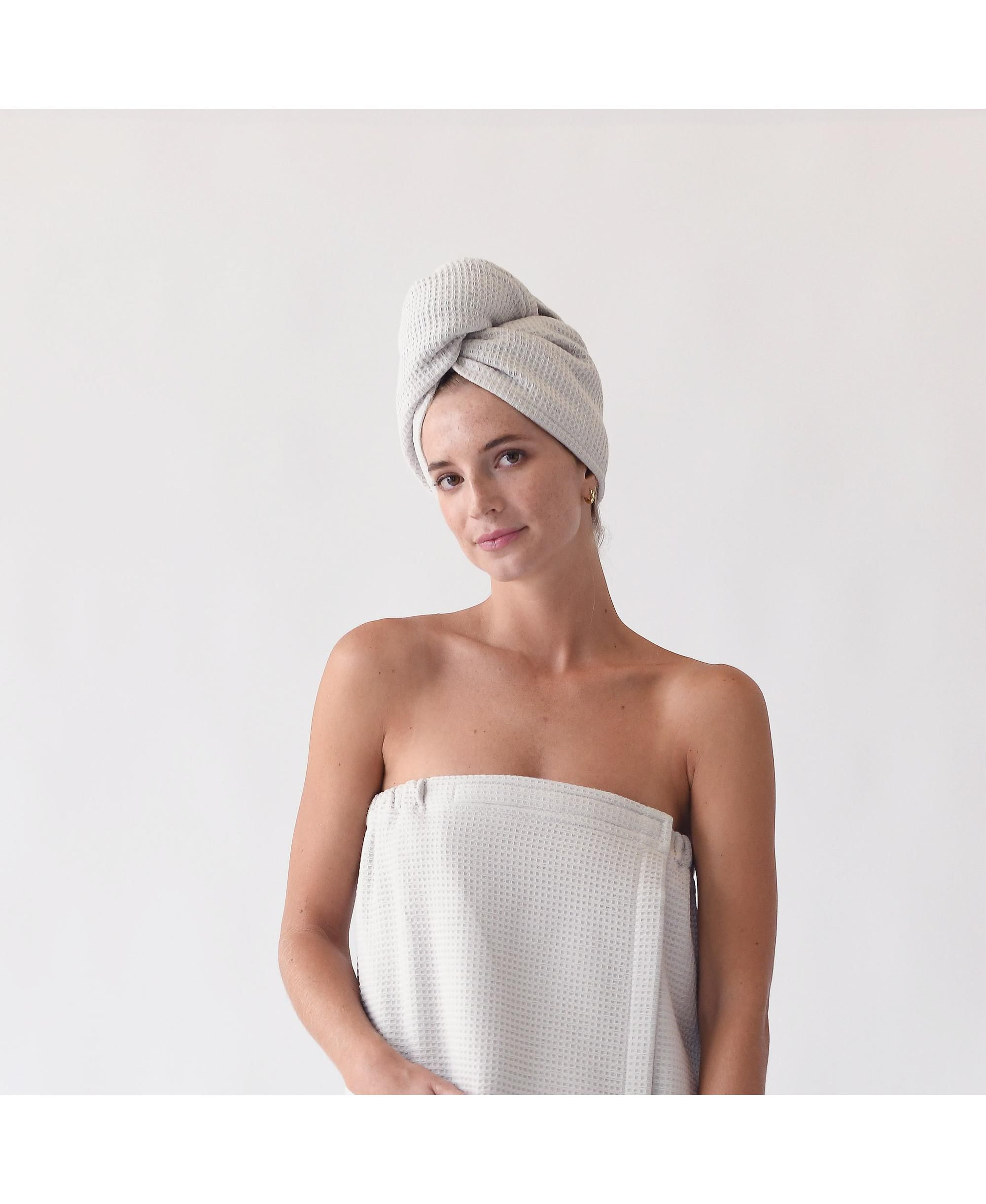 Waffle Terry Hair Towel — Image 3