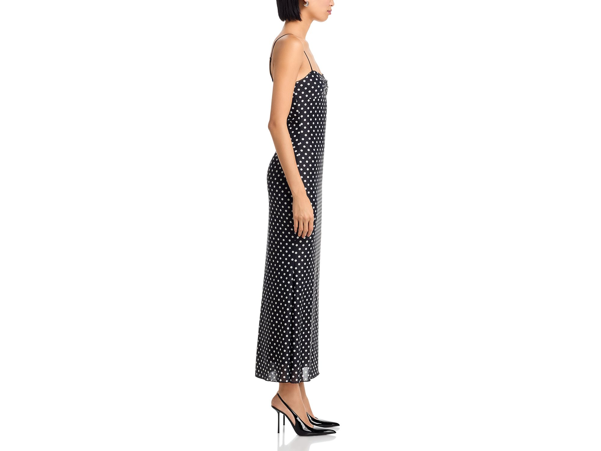 Polka Dot Mesh Maxi Dress - Exclusive — Image 5