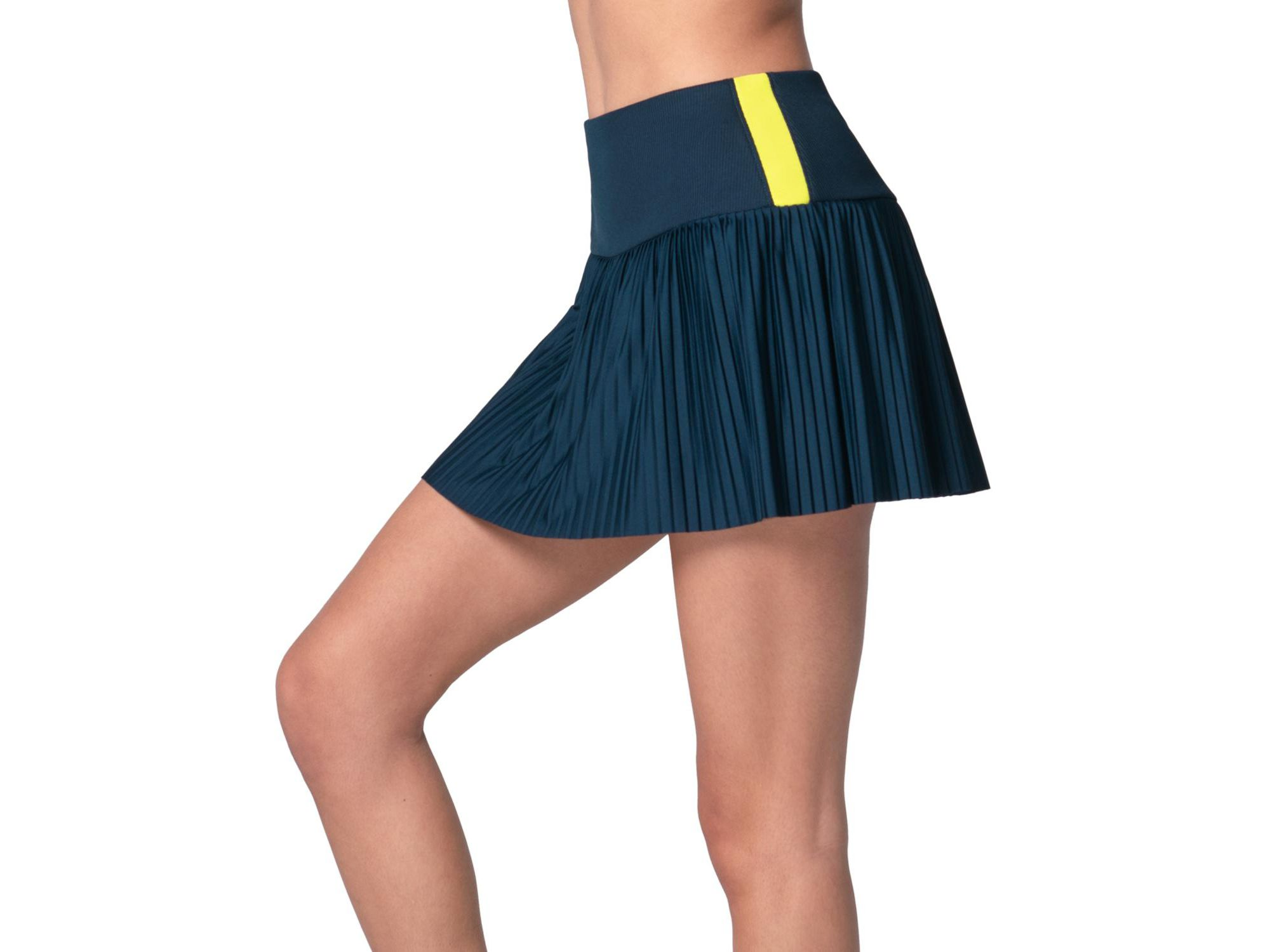 Racer Rib Pleated Skirt — Image 3