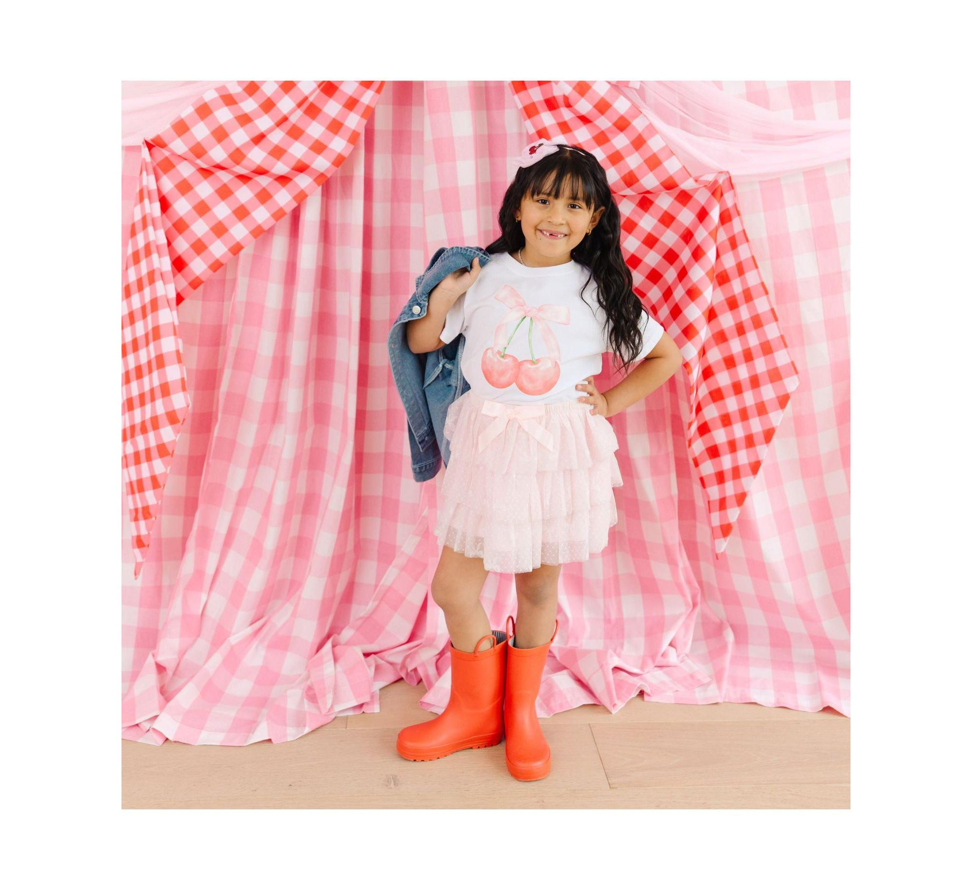 Girls' Cherry Cute Short Sleeve T-Shirt - Big Kid — Image 3