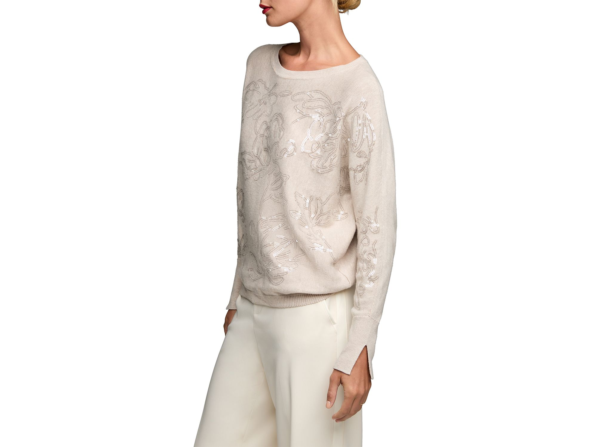 Sequinned Boat Neck Sweater — Image 3