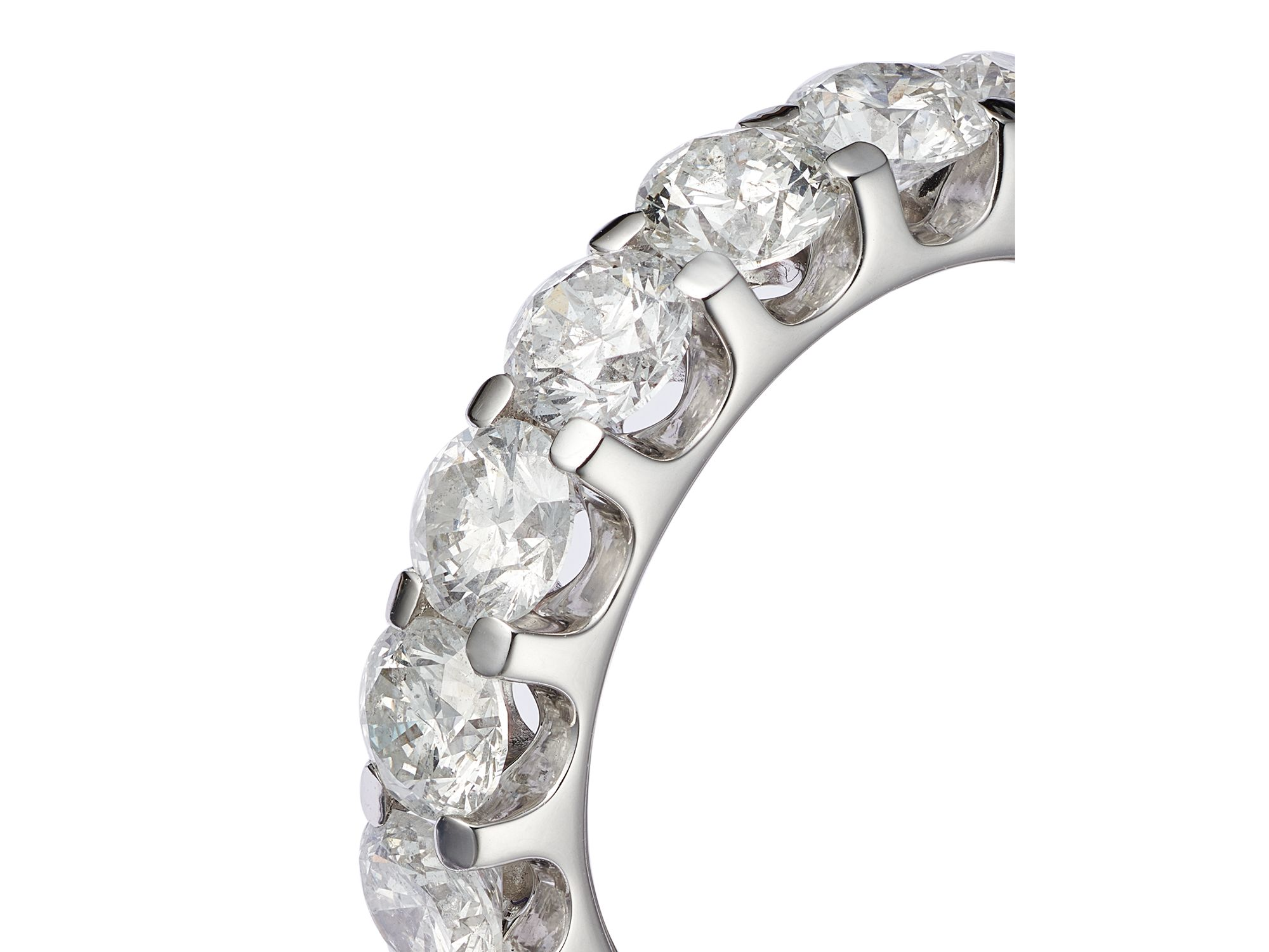 Diamond Eternity Band in 14K White Gold, 2.0 tcw — Image 3