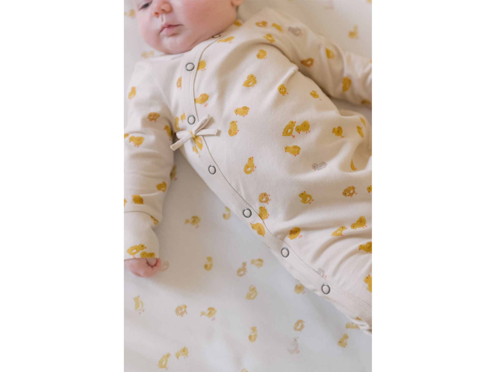 Unisex The Littles Printed Kimono Romper - Baby — Image 5