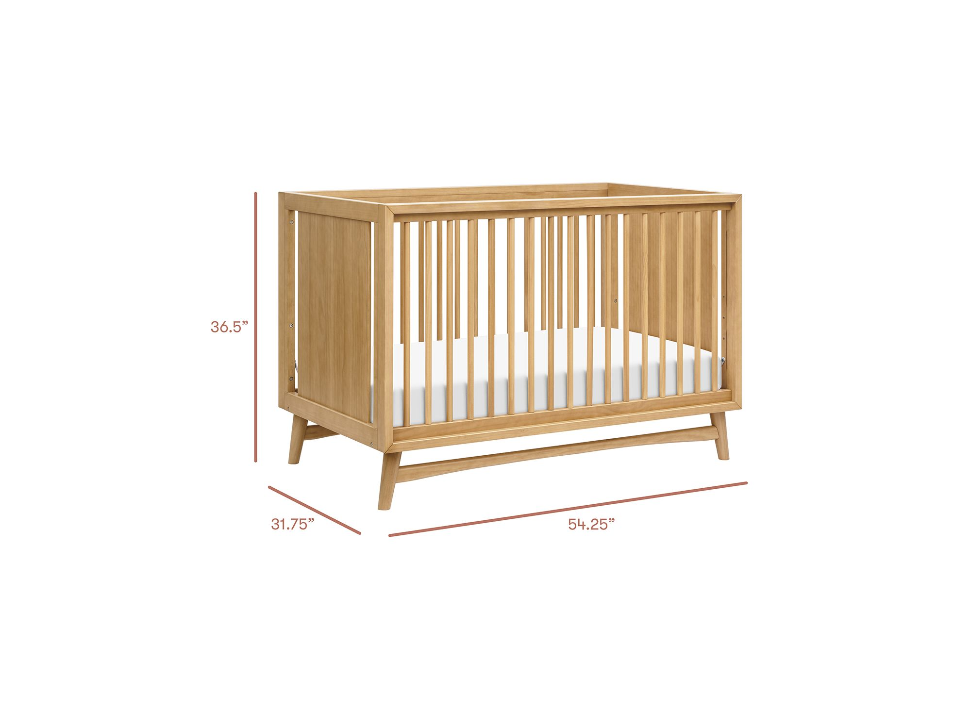 Peggy 3-in-1 Convertible Crib with Toddler Bed Conversion Kit — Image 4