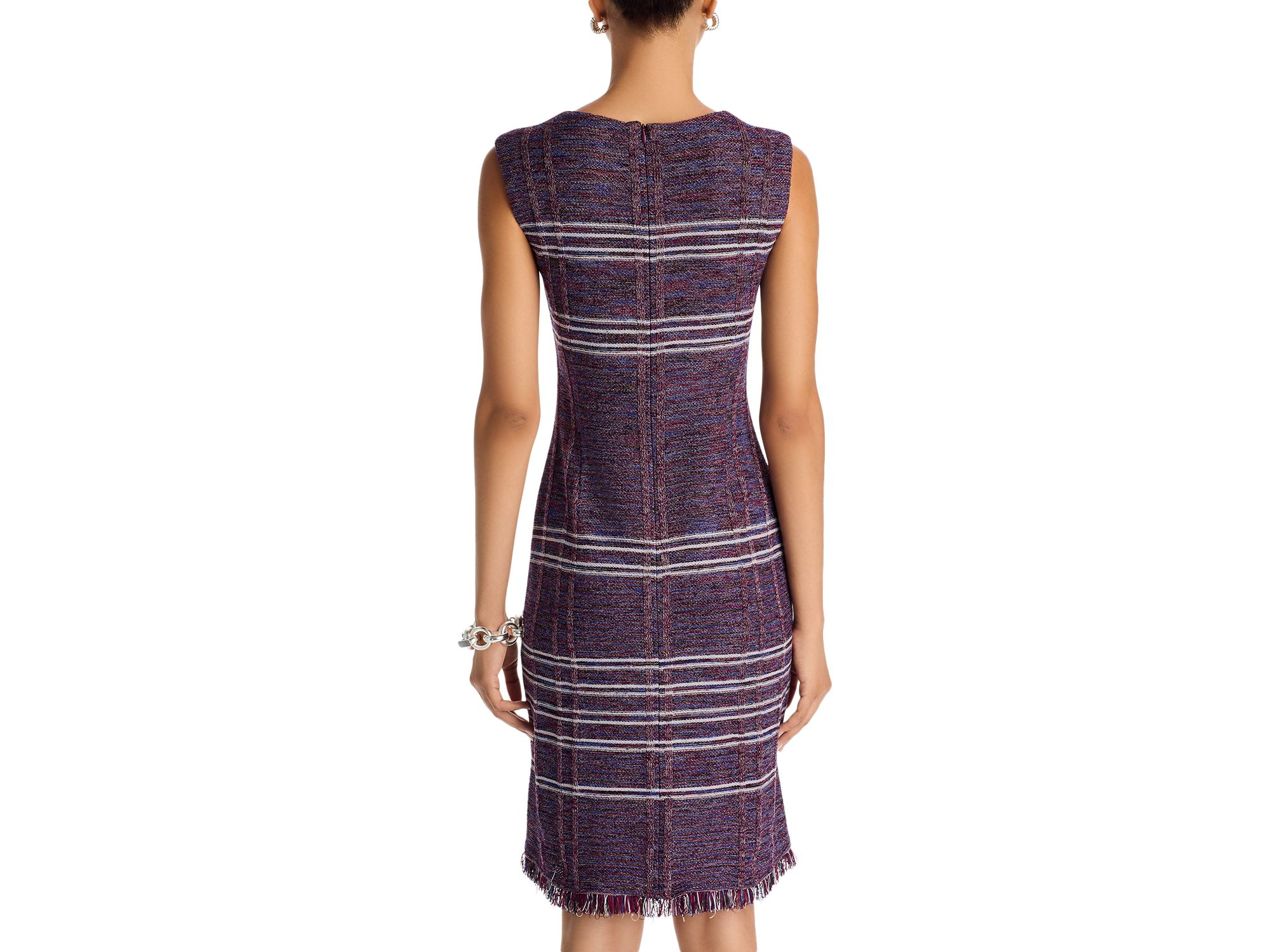 Fringe Hem Sheath Dress — Image 3