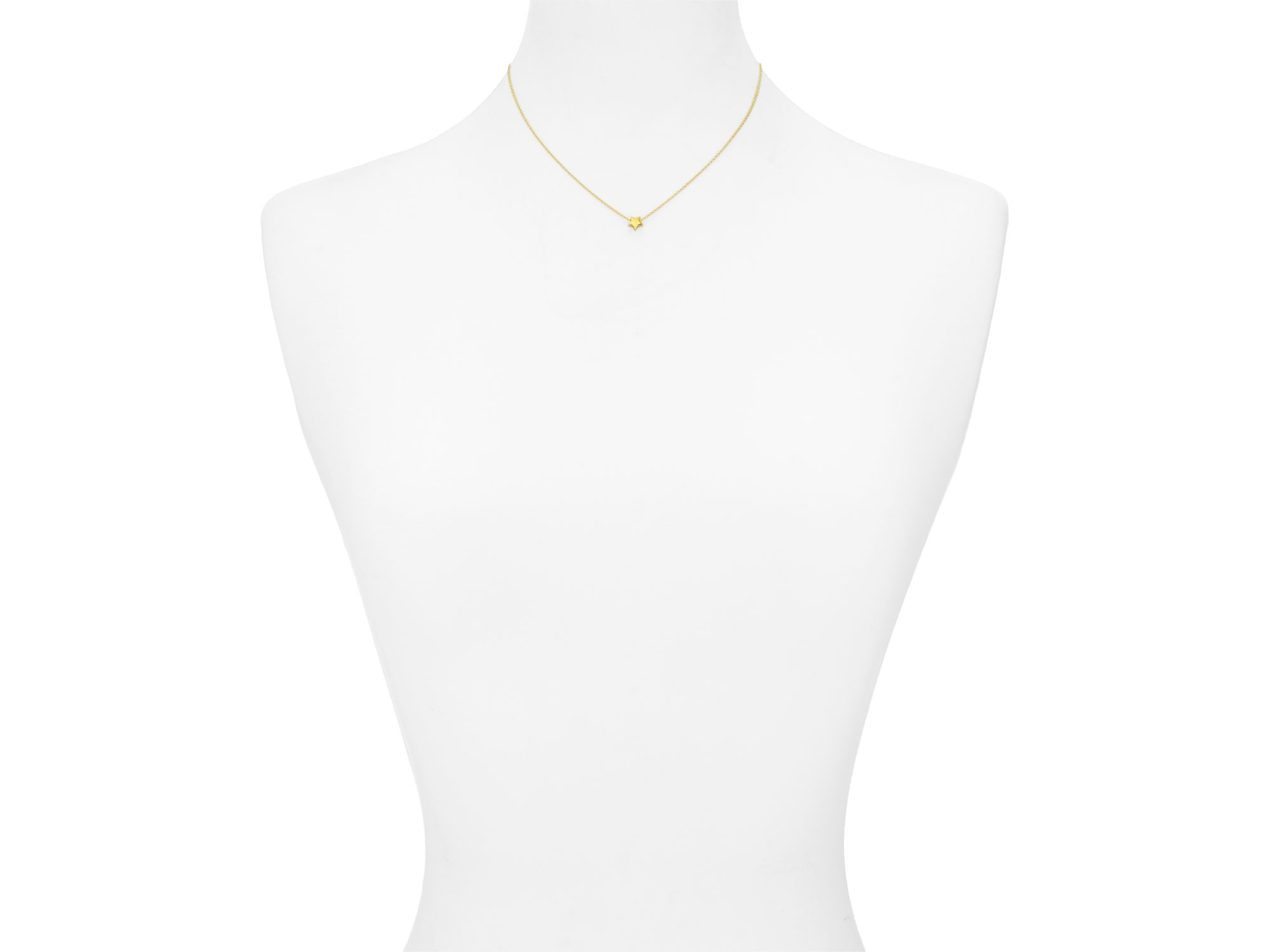 Star Pendant Necklace in 14K Gold-Plated Sterling or Sterling, 16" - Exclusive — Image 3