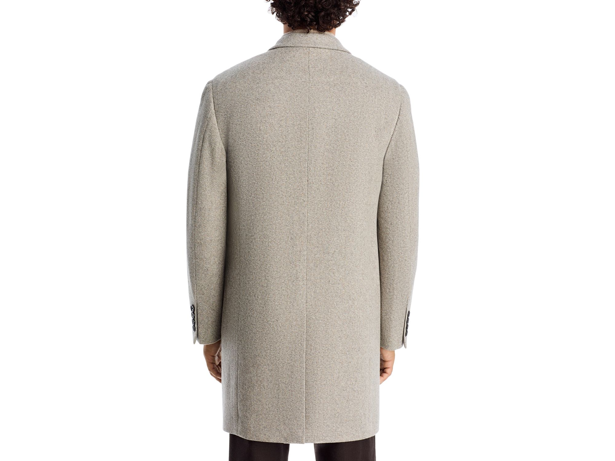 Sutton Wool & Cashmere Herringbone Top Coat — Image 4