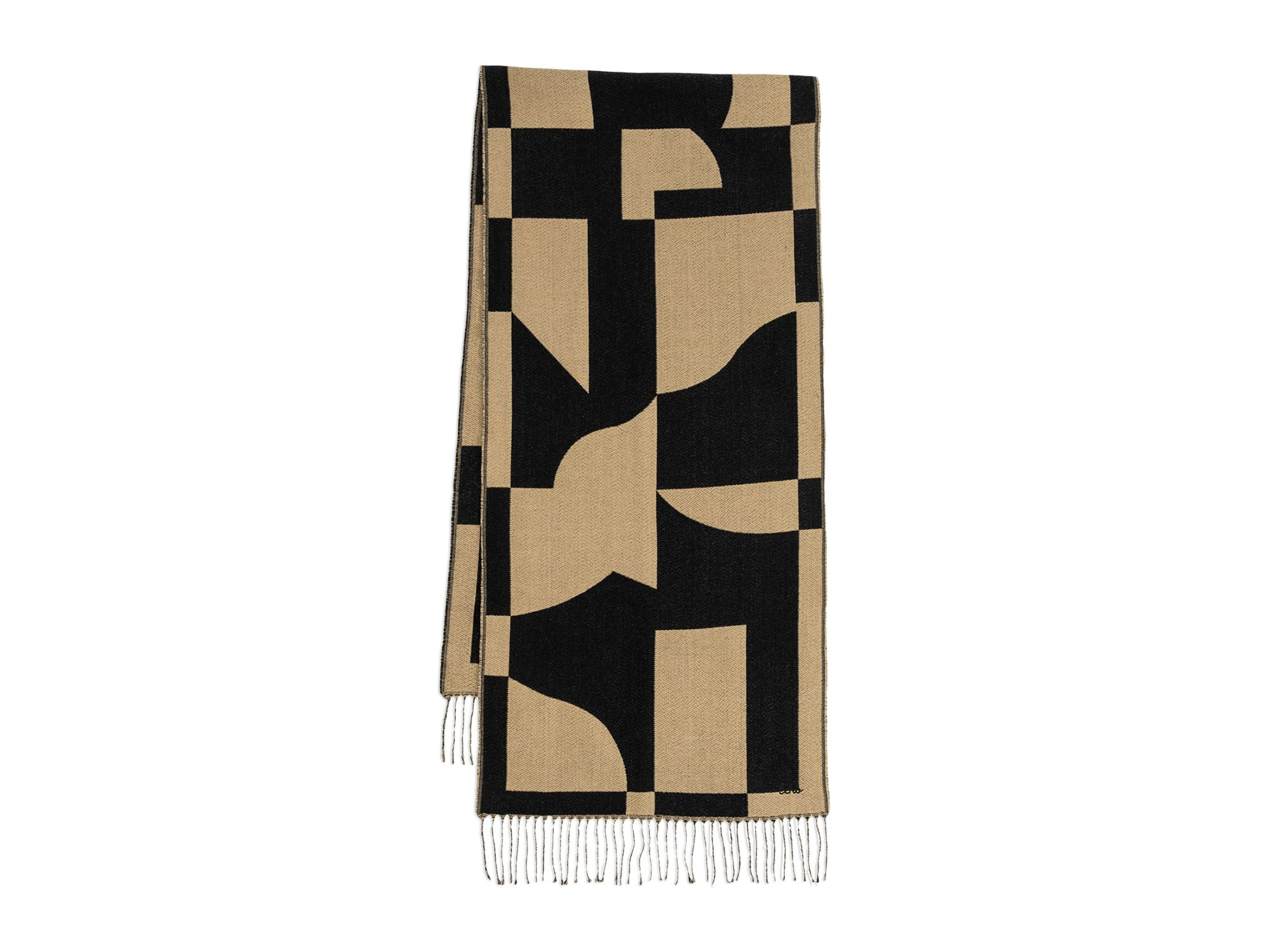 Geo Double Face Jacquard Scarf — Image 4