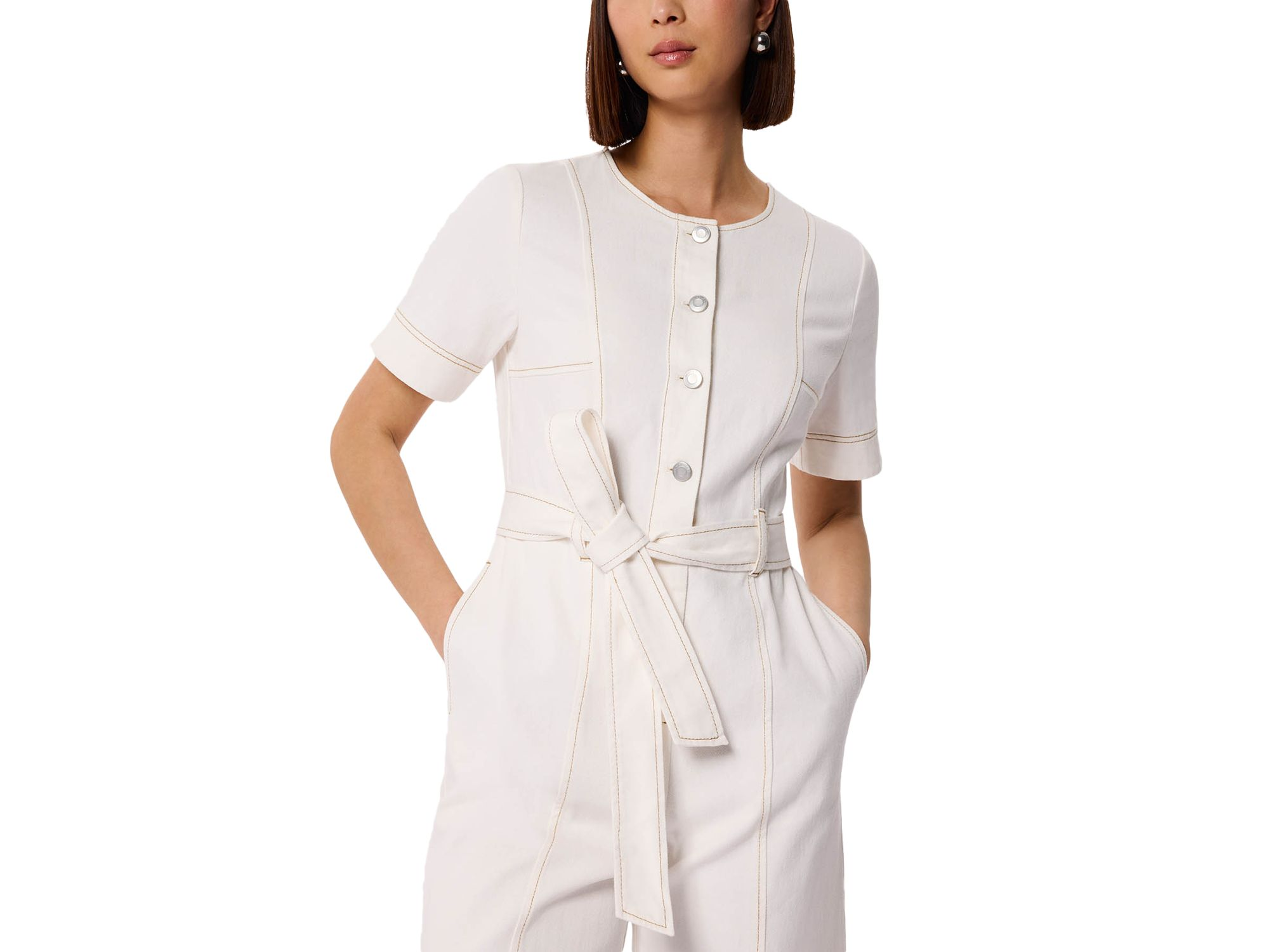 Button Front Jumpsuit — Image 3