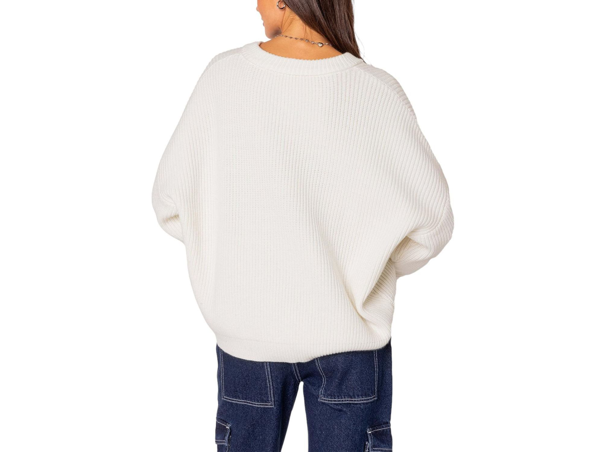 Denny Oversized V Neck Sweater — Image 5