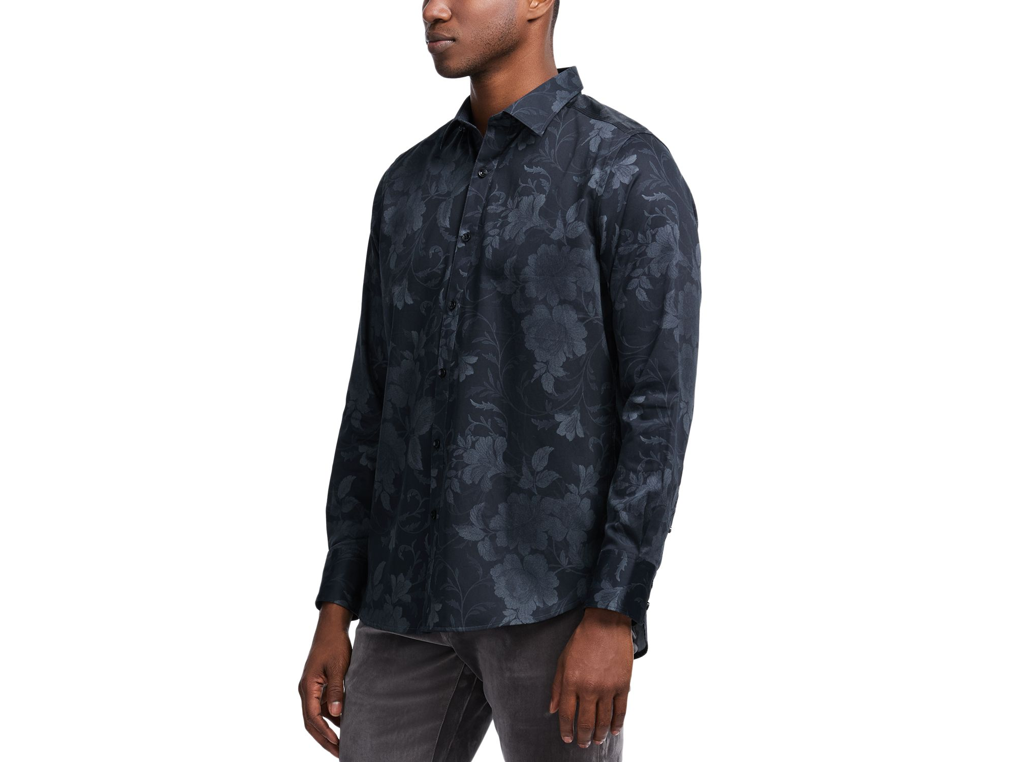 Barnsworth Cotton Button Down Shirt — Image 4