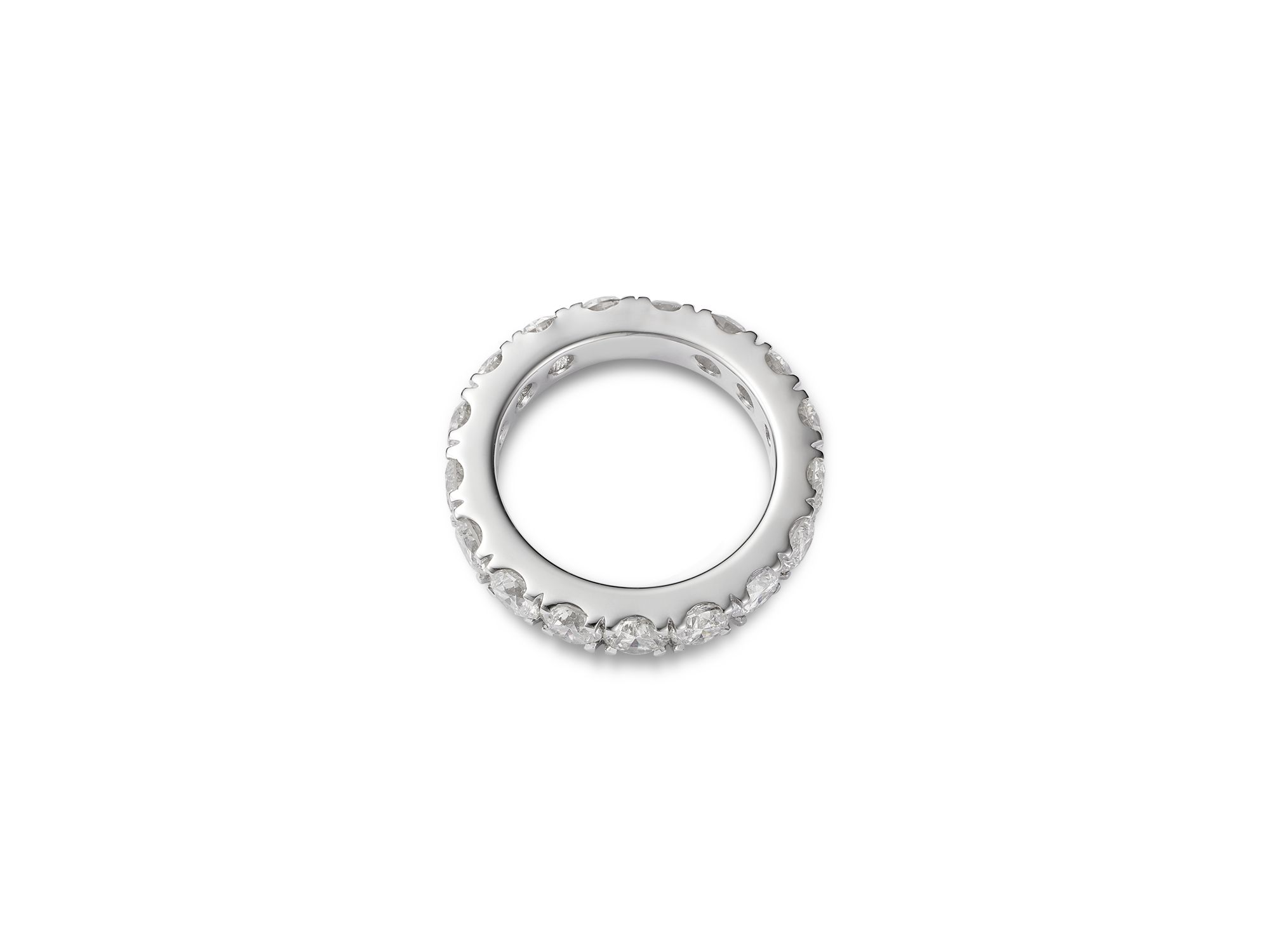 Diamond Certified Eternity Band in 14K White Gold, 5.0 tcw — Image 3