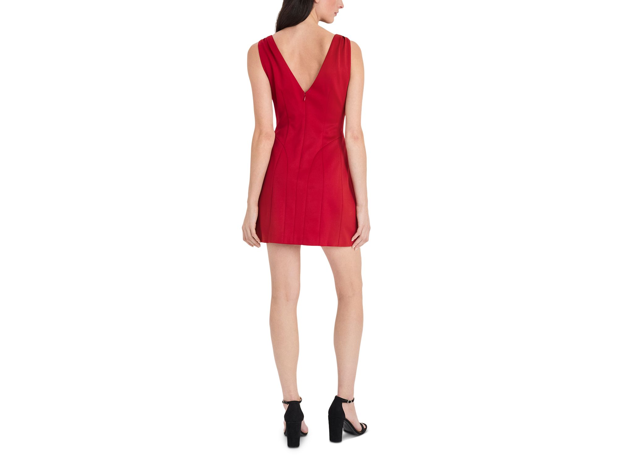 V Neck Mini Dress — Image 3