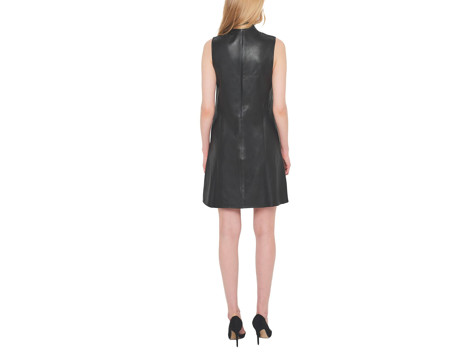Crawford Upcycled Leather Dress — Image 7