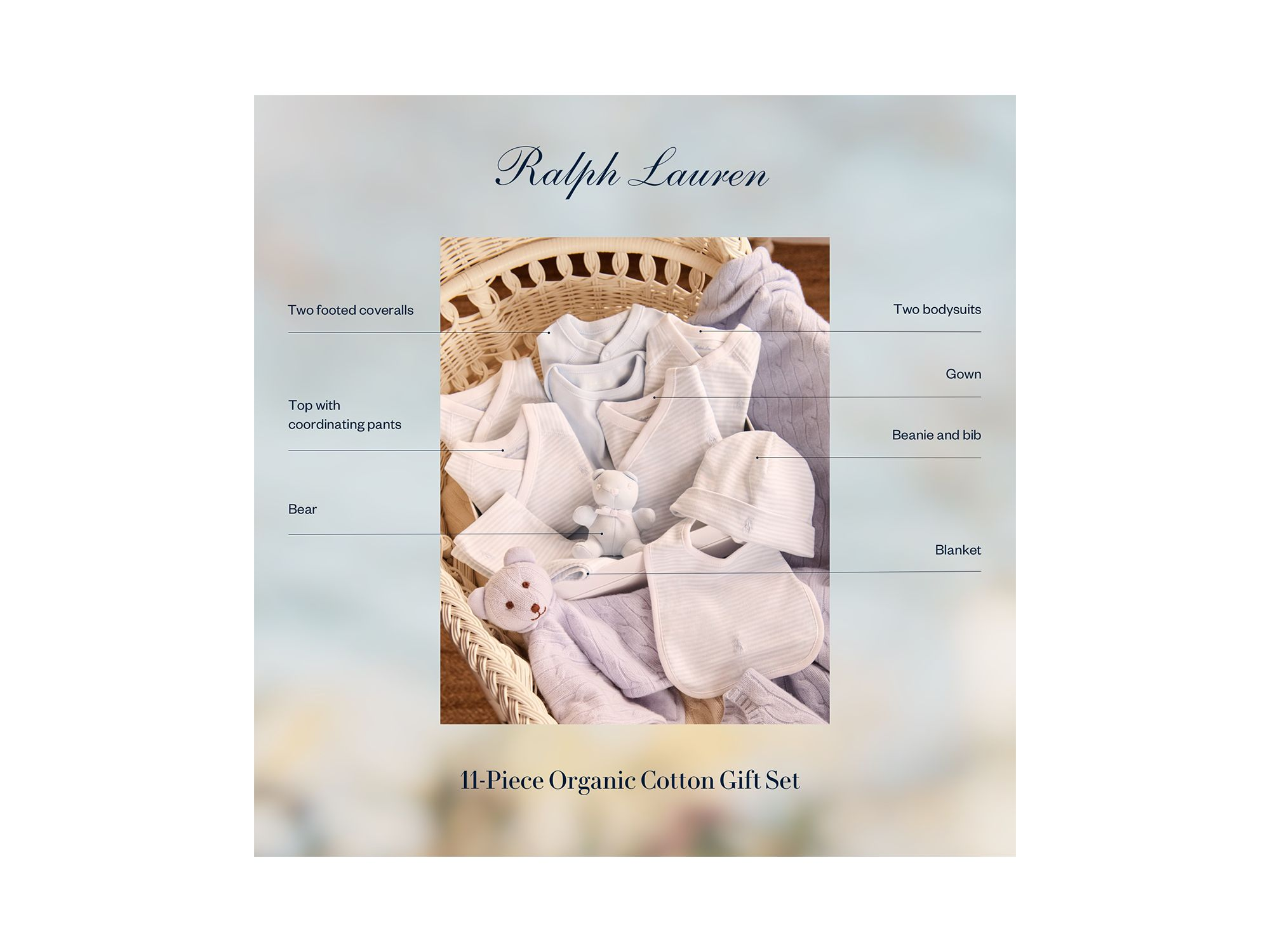 Unisex 11 Piece Organic Cotton Gift Set - Baby — Image 9