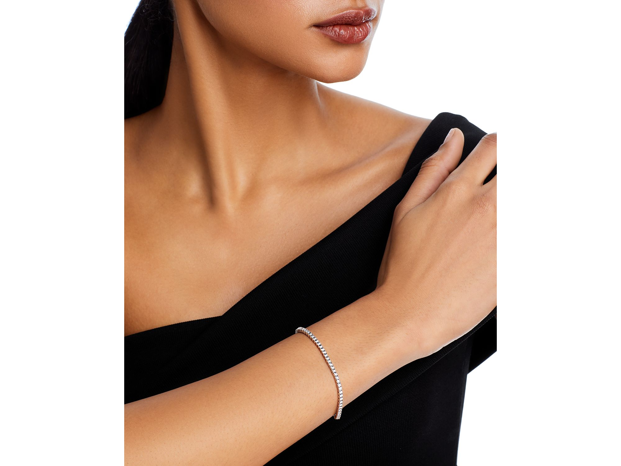 Diamond Tennis Bracelet in 14K Gold, 0.50 tcw — Image 4